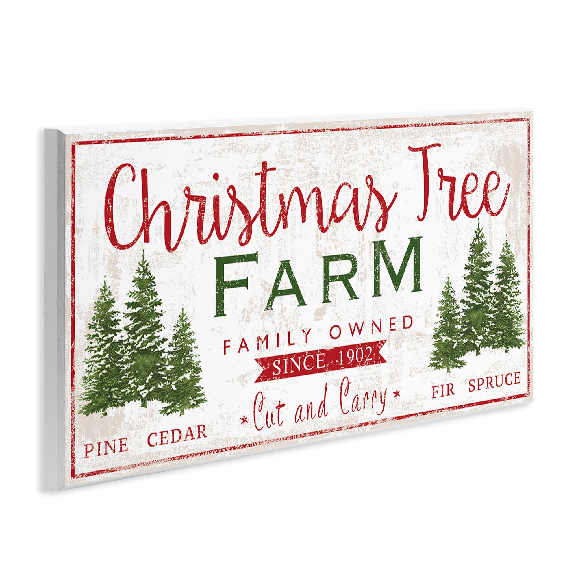 Foto 3 | Placa De Pared Stupell Industries Vintage Christmas Tree Farm - Venta Internacional.