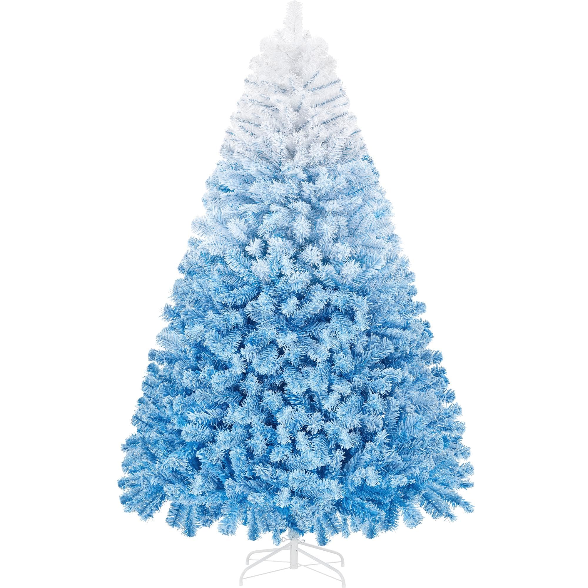 Foto 2 pulgar | Árbol De Navidad Yaheetech De Pino Con Bisagras De 2,28 M Y 1284 Puntas, Color Azul - Venta Internacional.
