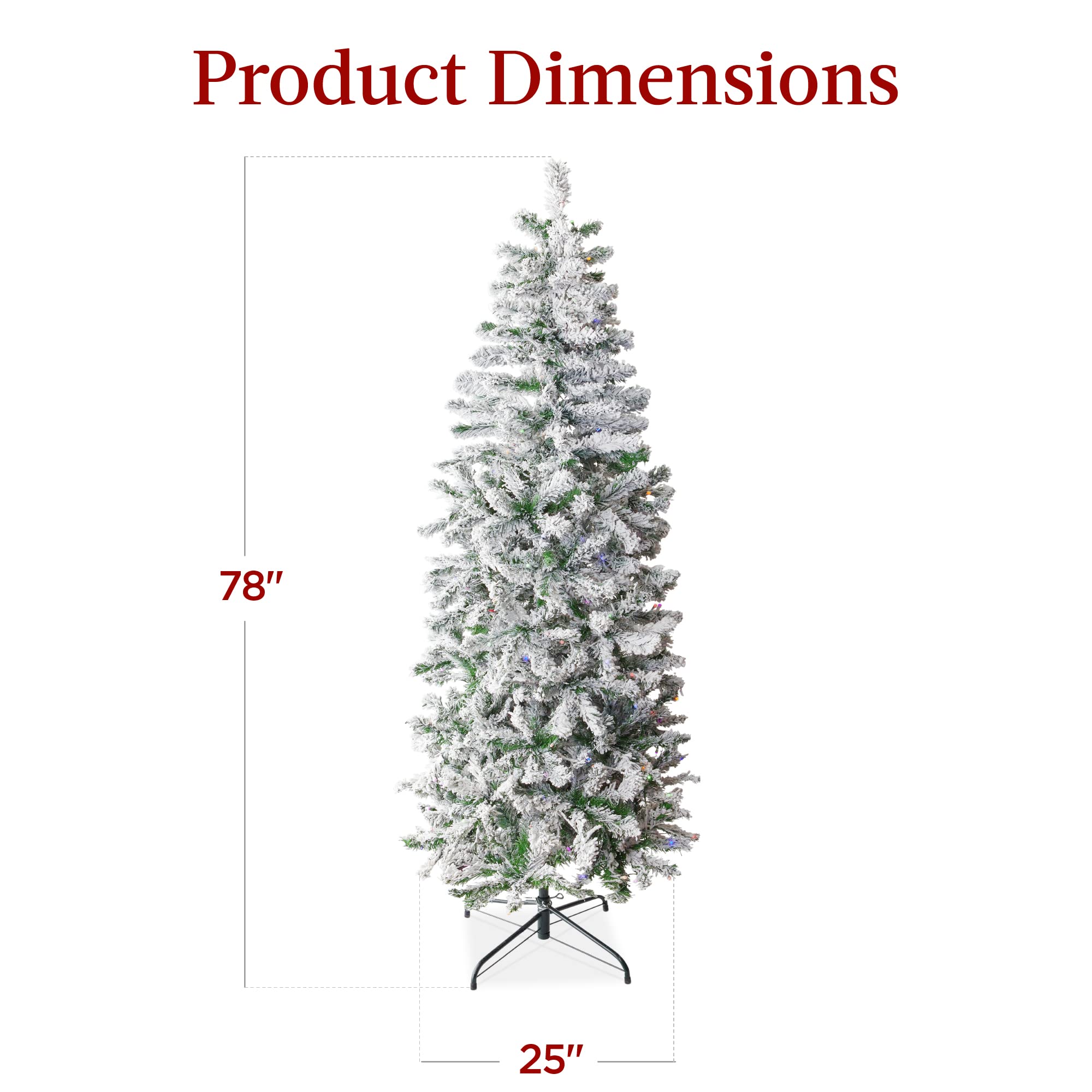 Foto 8 pulgar | Lápiz Flocado Christmas Tree Best Choice Products De 6 Pies - Venta Internacional.