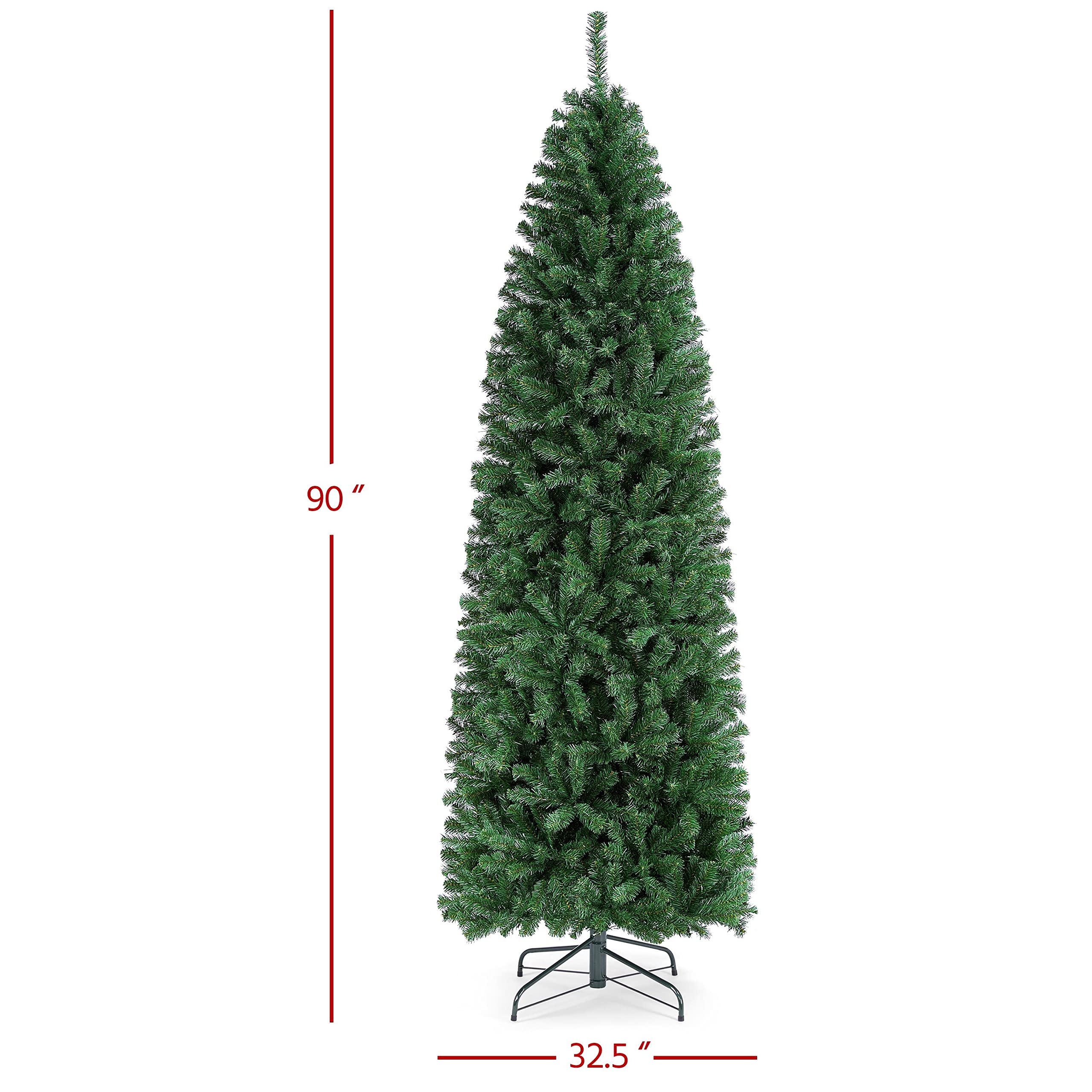 Foto 6 | Árbol De Navidad Yaheetech, Madera De Abeto Artificial Kingswood De 7.5 Pies - Venta Internacional.