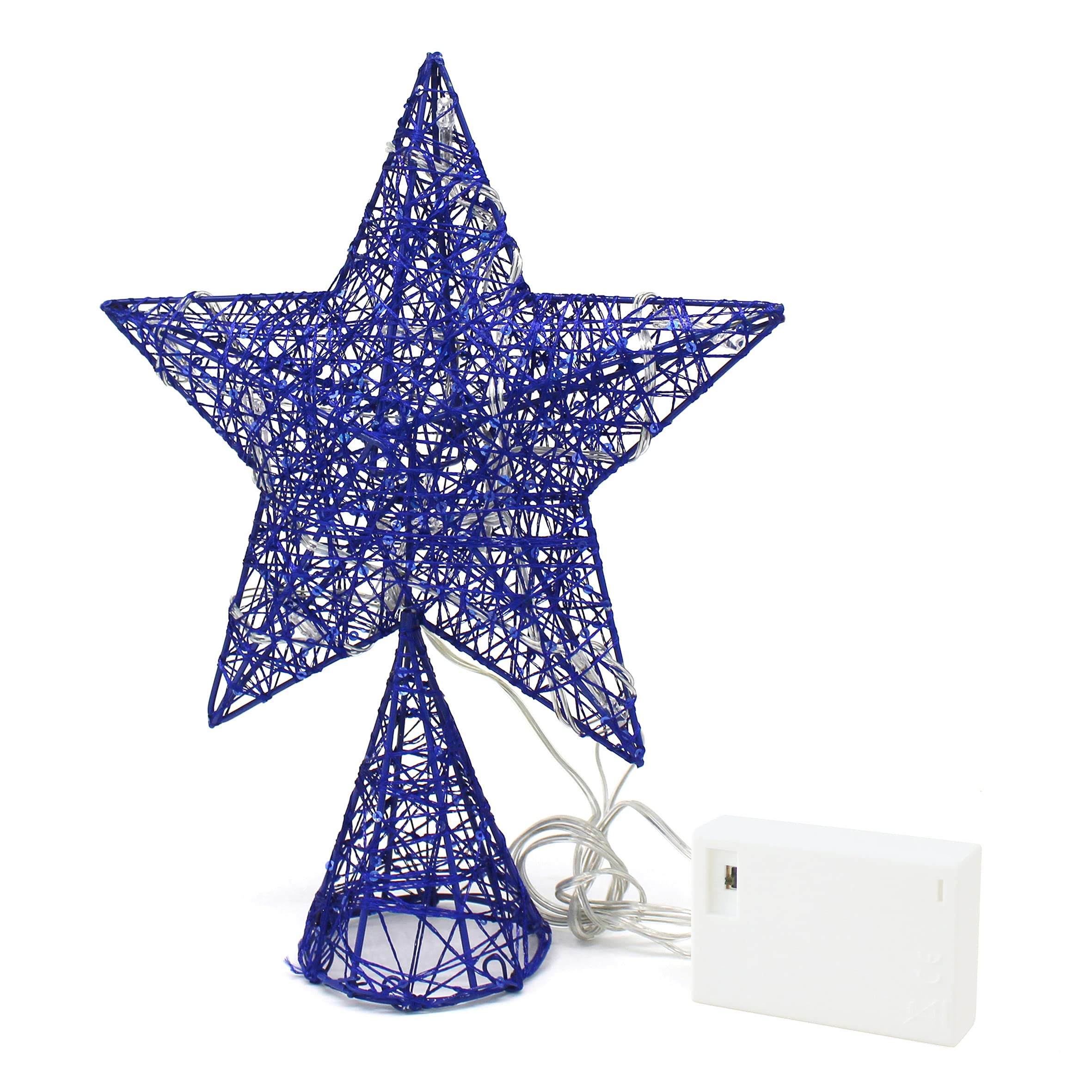 Foto 2 pulgar | Árbol De Navidad Top Star Cvhomedeco Azul Con Led Blanco Cálido - Venta Internacional.