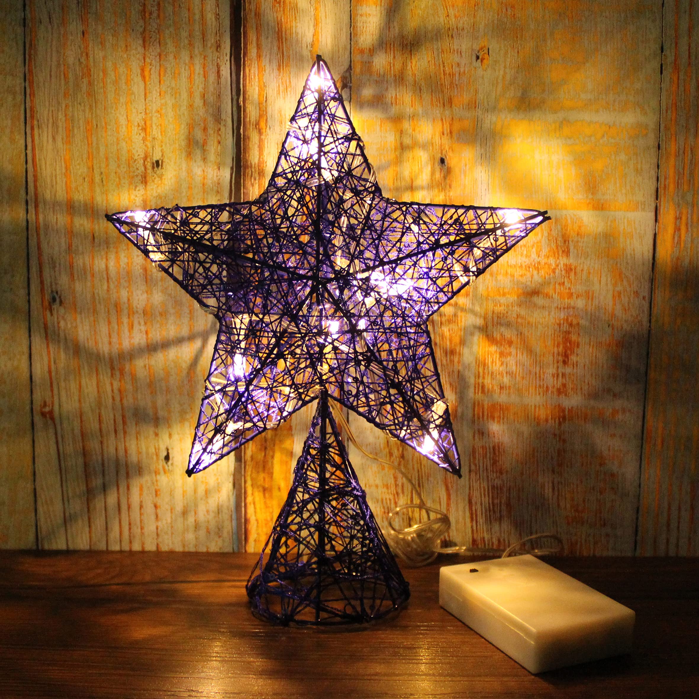 Foto 2 | Árbol De Navidad Top Star Cvhomedeco Azul Con Led Blanco Cálido - Venta Internacional.