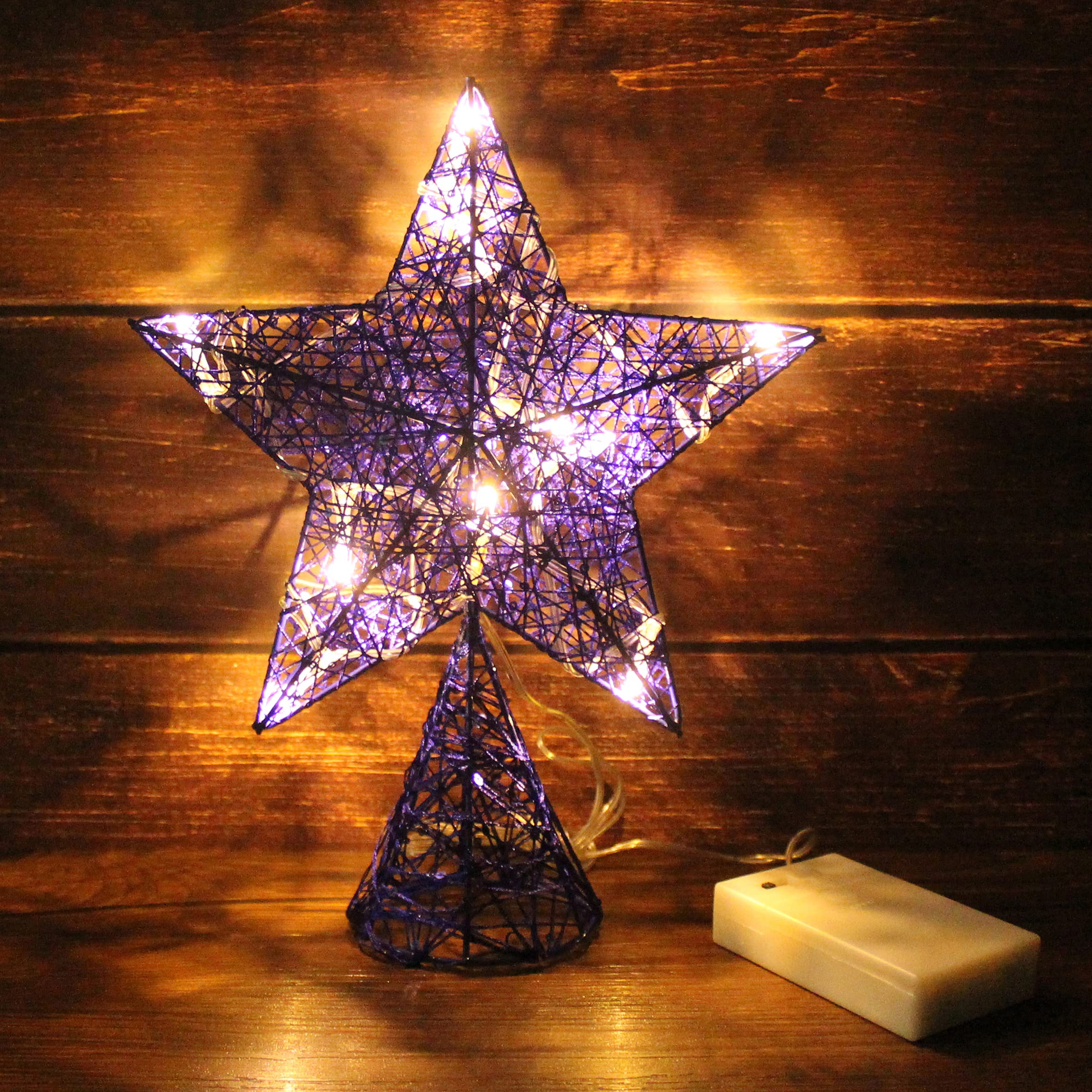 Foto 4 | Árbol De Navidad Top Star Cvhomedeco Azul Con Led Blanco Cálido - Venta Internacional.