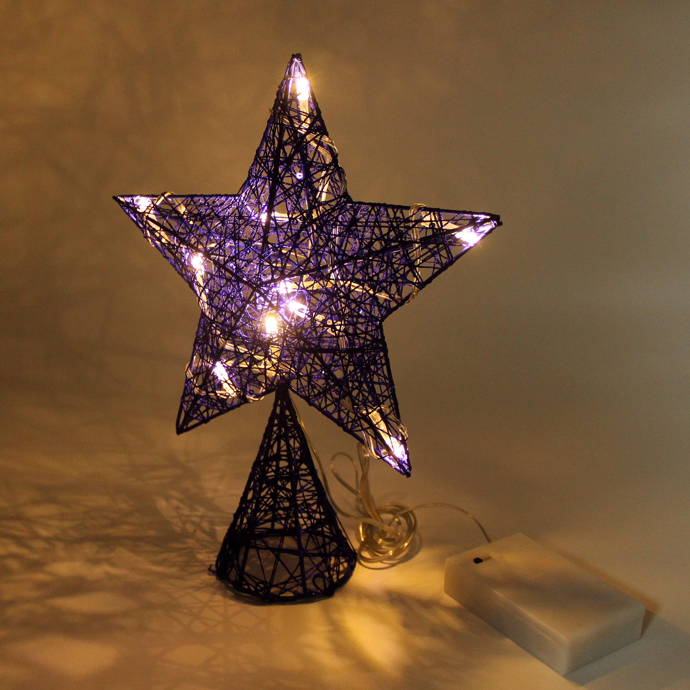Foto 6 pulgar | Árbol De Navidad Top Star Cvhomedeco Azul Con Led Blanco Cálido - Venta Internacional.