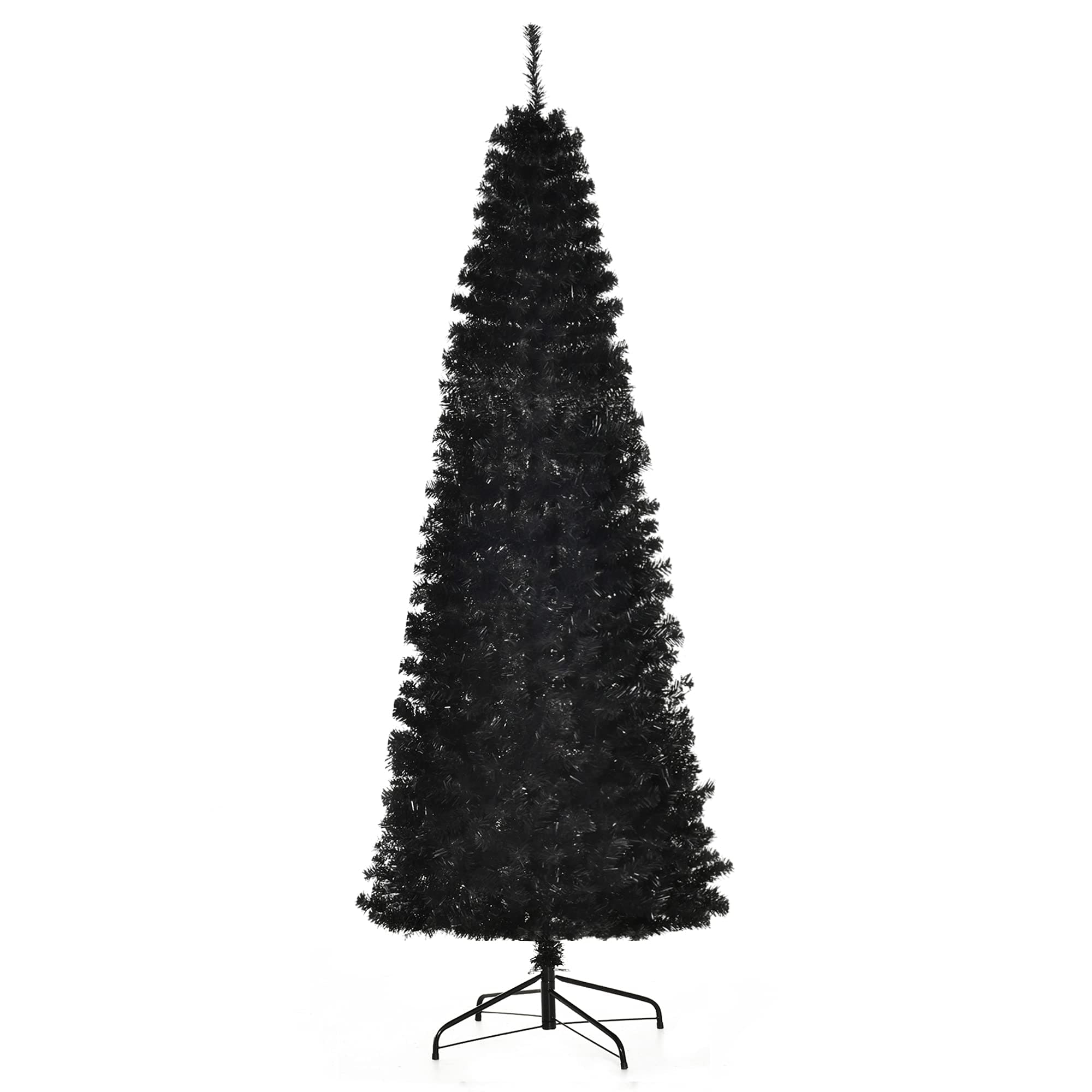 Lápiz Homcom Con Forma De Árbol De Navidad, Delgado, 7 Pies, Sin Iluminación, Abeto De Douglas - Venta Internacional. $2,768