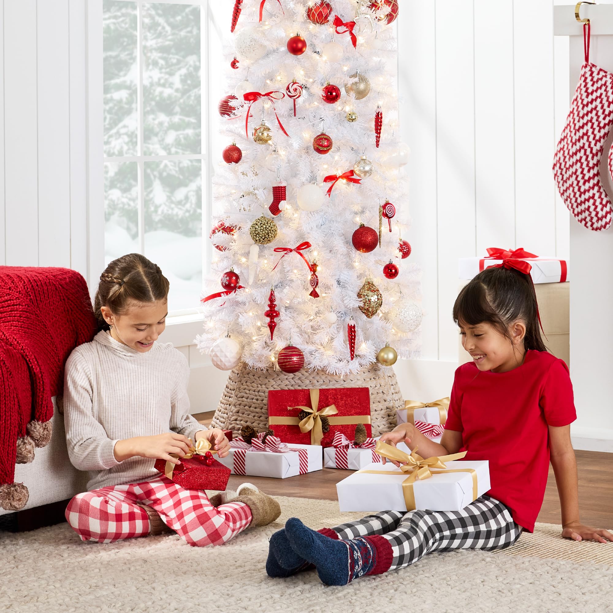 Foto 5 pulgar | Lápiz Blanco Preiluminado Christmas Tree Best Choice Products De 9 Pies - Venta Internacional.
