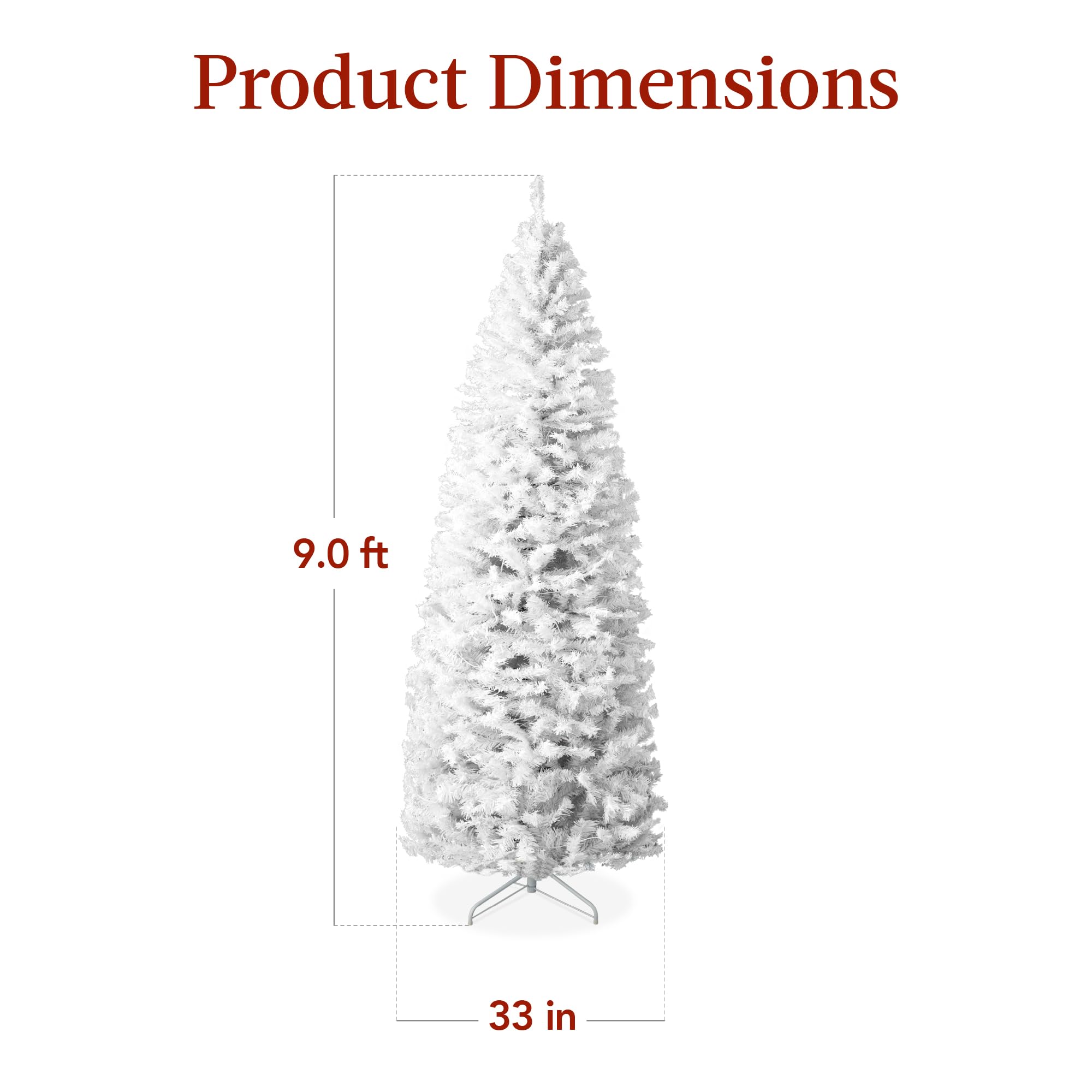 Foto 8 pulgar | Lápiz Blanco Preiluminado Christmas Tree Best Choice Products De 9 Pies - Venta Internacional.