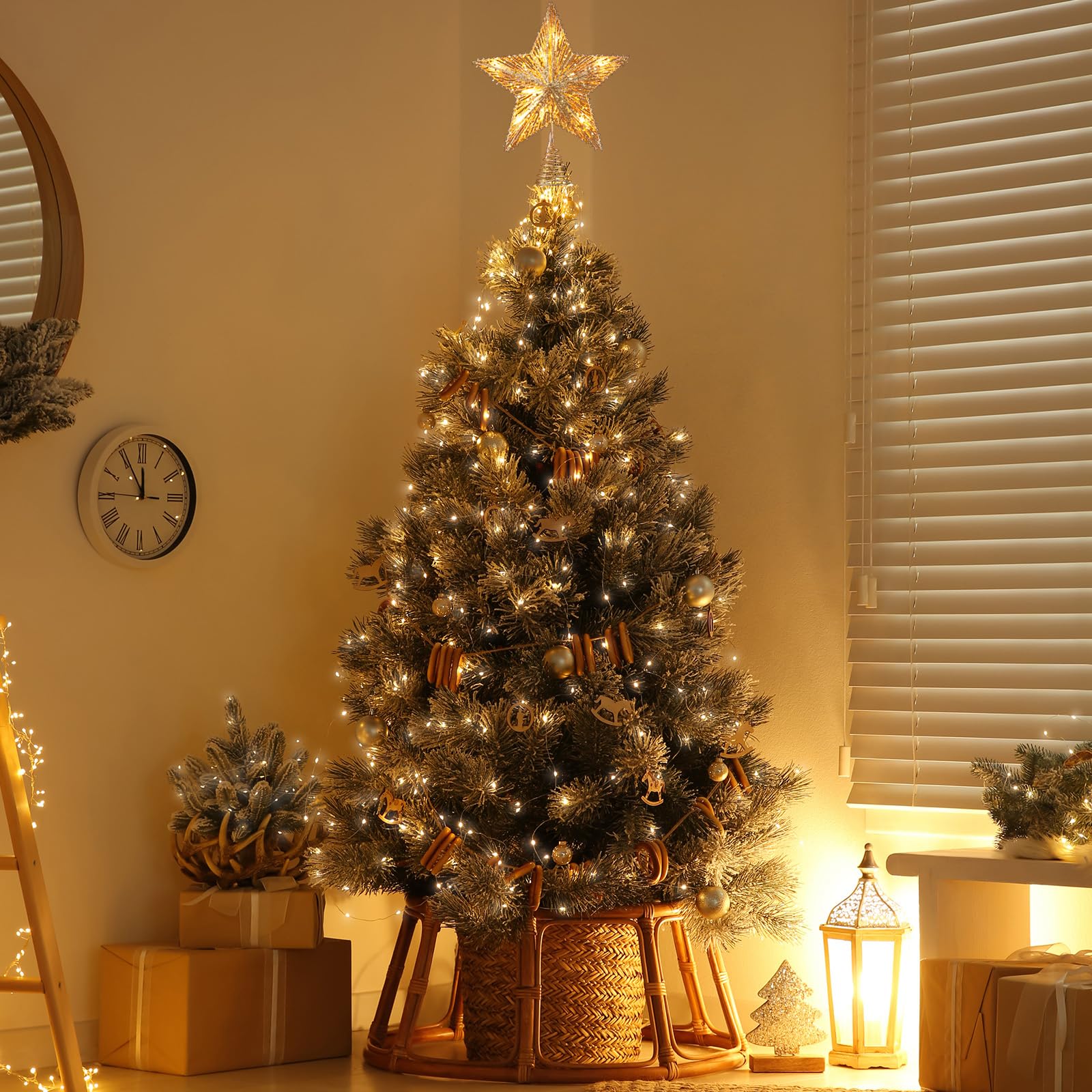 Foto 6 pulgar | Decoración Con Forma De Estrella De Navidad Brightown, 11 Pulgadas, Con 10 Bombillas - Venta Internacional.