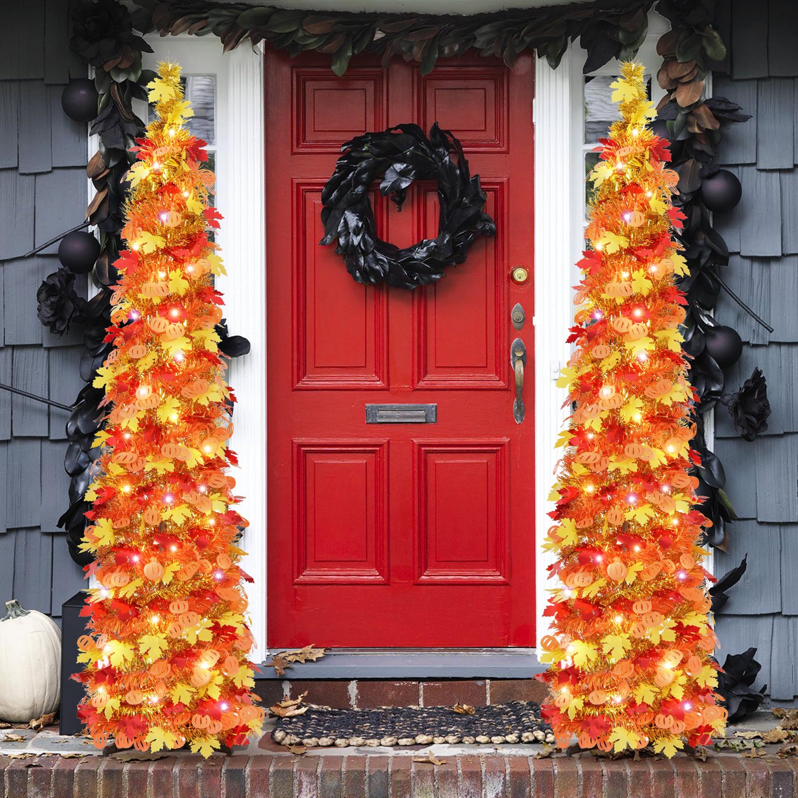 Foto 3 pulgar | Fall Tree N&t Nieting De 1,5 M Con Luces, Malla Plegable - Venta Internacional.