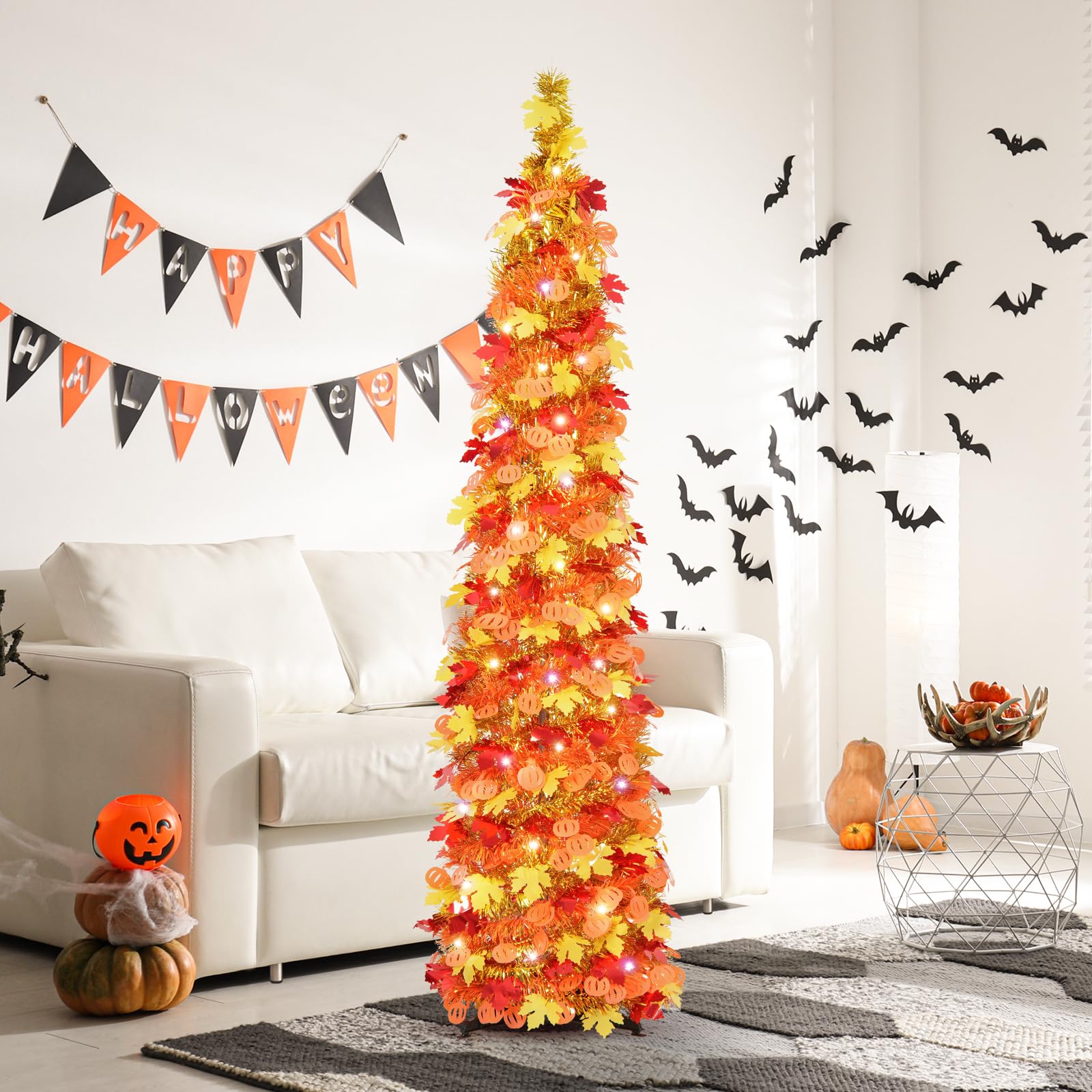 Foto 4 pulgar | Fall Tree N&t Nieting De 1,5 M Con Luces, Malla Plegable - Venta Internacional.