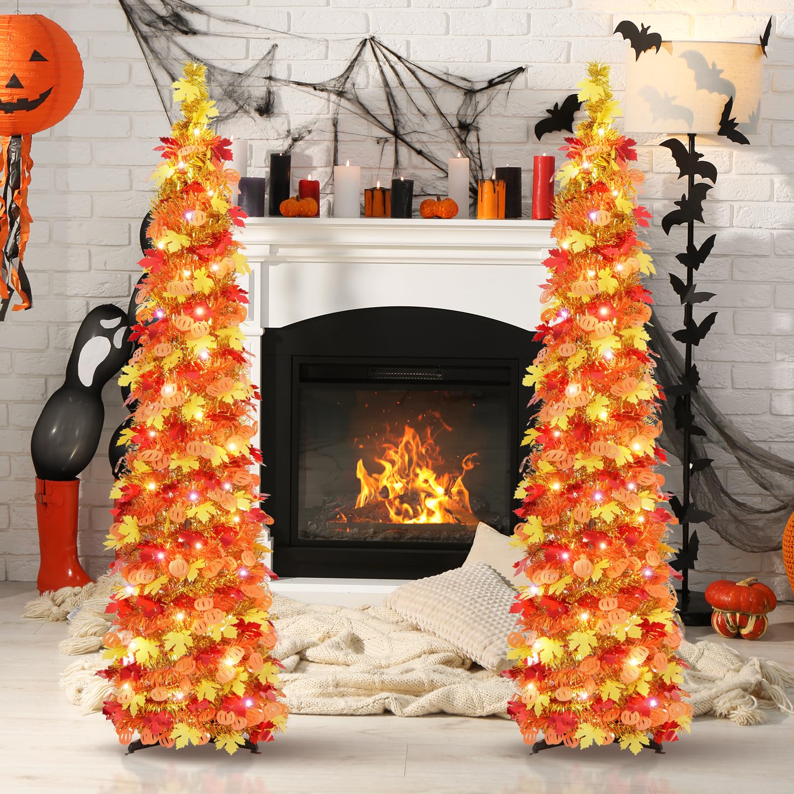 Foto 5 pulgar | Fall Tree N&t Nieting De 1,5 M Con Luces, Malla Plegable - Venta Internacional.