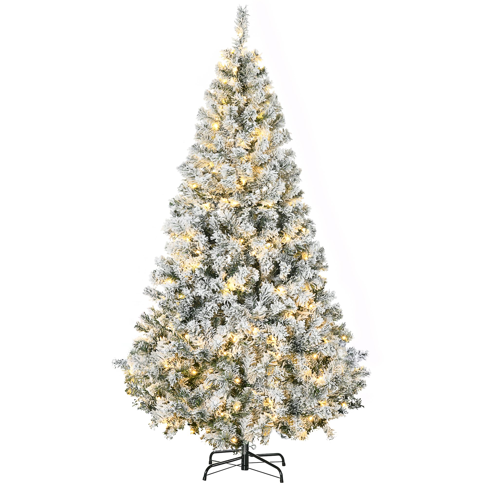 Foto 2 pulgar | Árbol De Navidad Homcom De 6 Pies Con 638 Ramas Cubiertas De Nieve - Venta Internacional.