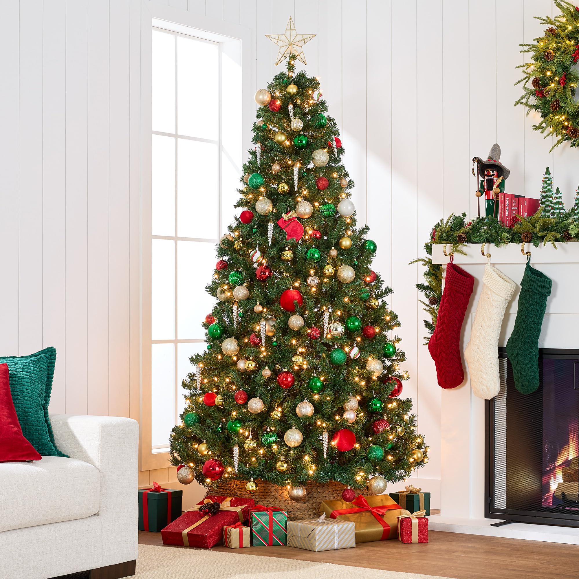 Foto 2 | Árbol De Navidad Best Choice Products De 9 Pies Con 900 Luces - Venta Internacional.