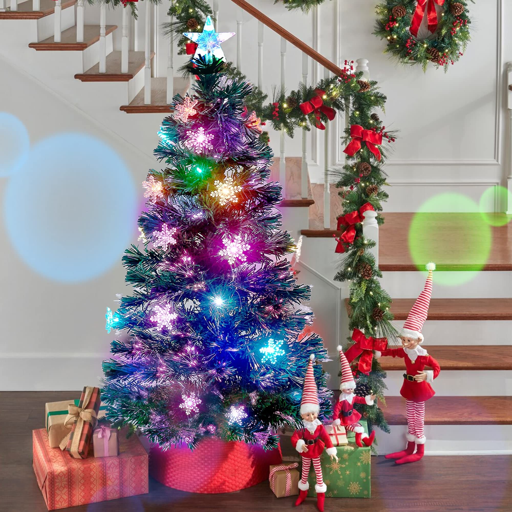 Árbol De Navidad Juegoal, Preiluminado, 1,5 M, Con Luces Led Rgb, 29 Unidades - Venta Internacional. $1,997