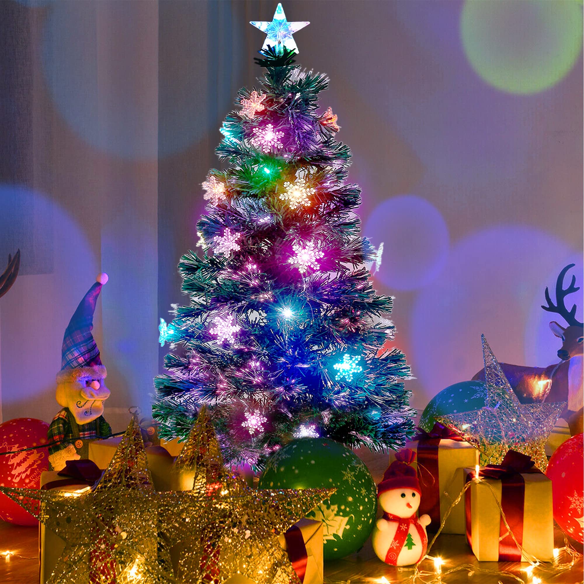 Foto 3 | Árbol De Navidad Juegoal, Preiluminado, 1,5 M, Con Luces Led Rgb, 29 Unidades - Venta Internacional.