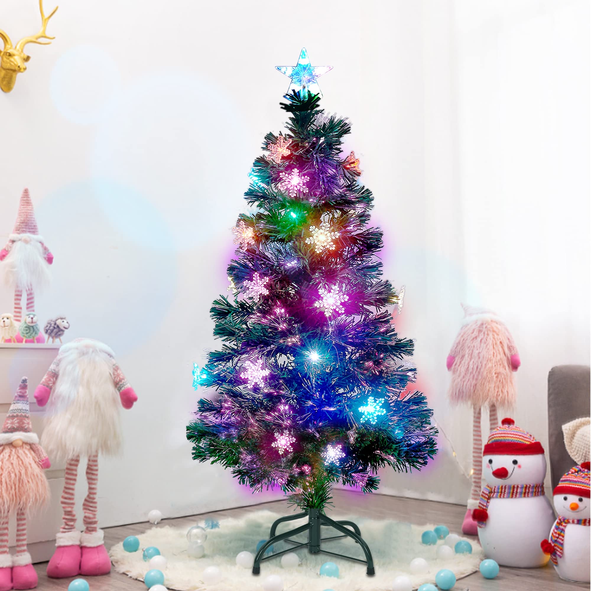 Foto 6 | Árbol De Navidad Juegoal, Preiluminado, 1,5 M, Con Luces Led Rgb, 29 Unidades - Venta Internacional.
