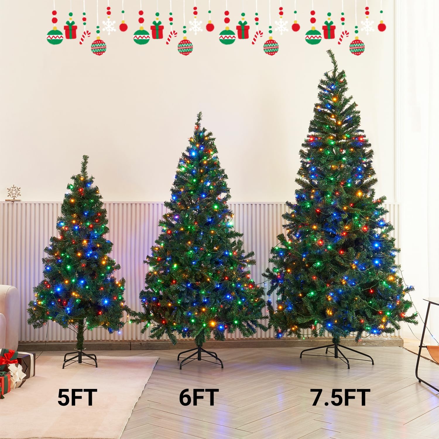 Foto 4 pulgar | Árbol De Navidad Artificial Juegoal De 7.5 Pies Con 450 Luces Led - Venta Internacional.