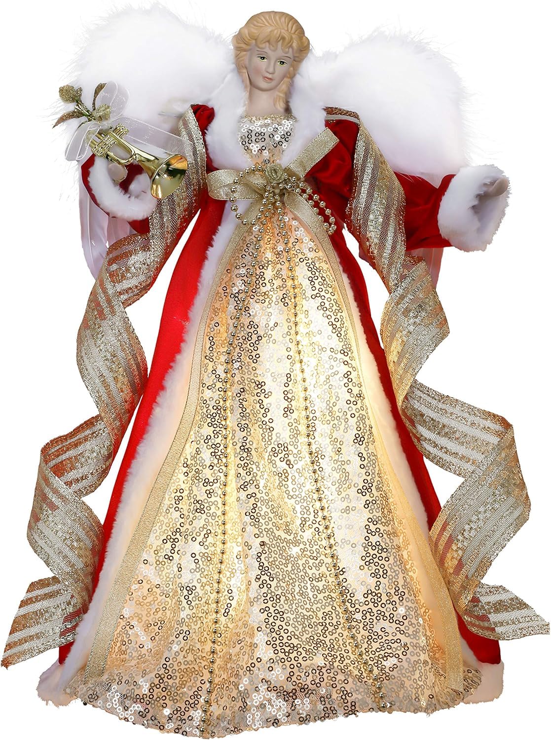 Foto 2 pulgar | Decoración Para Árbol De Ángel De Navidad Valery Madelyn, 30 Cm, Con Luz Led - Venta Internacional.