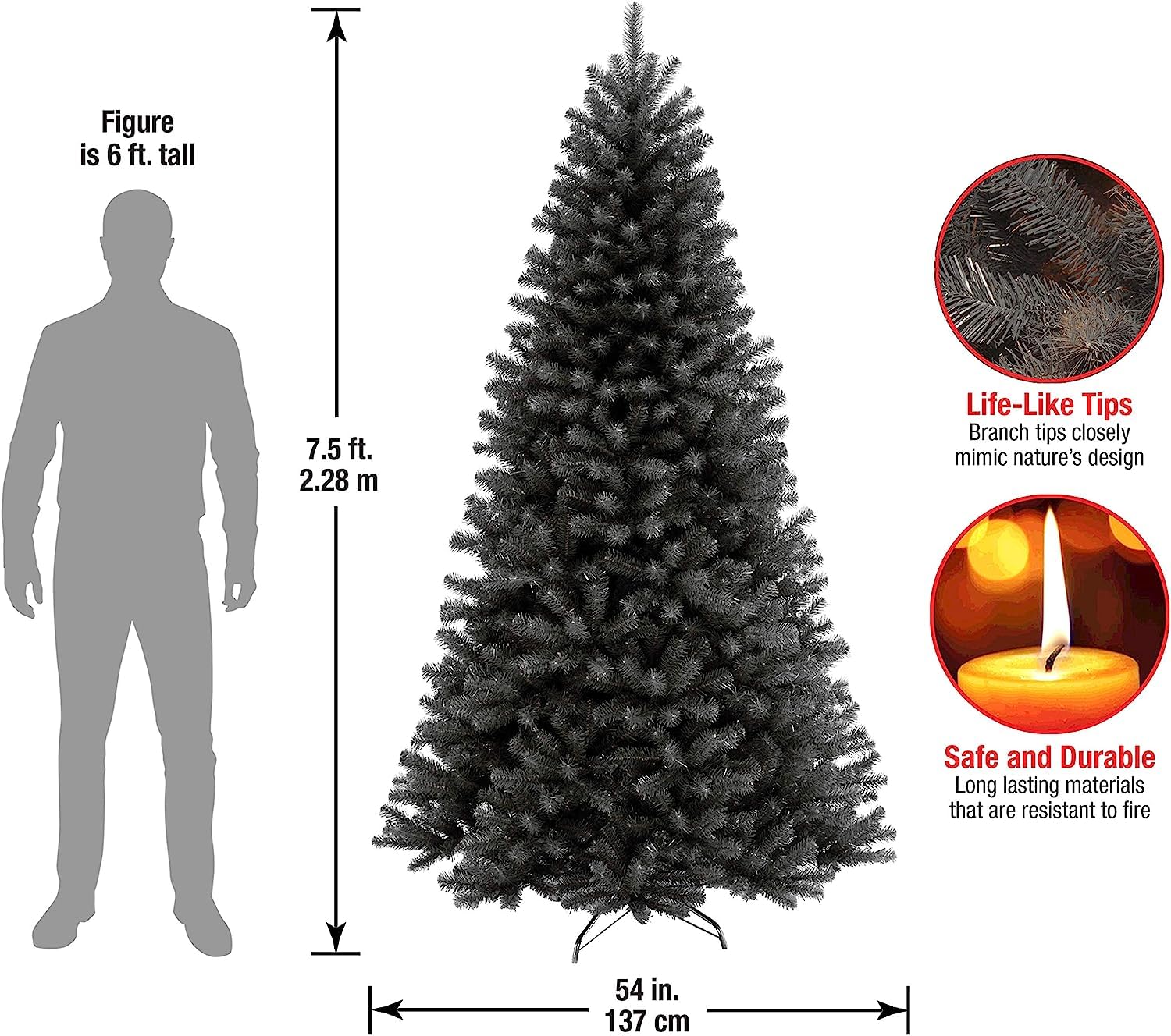 Foto 3 | Árbol De Navidad De National Tree Company North Valley Spruce, 7.5 Pies - Venta Internacional.