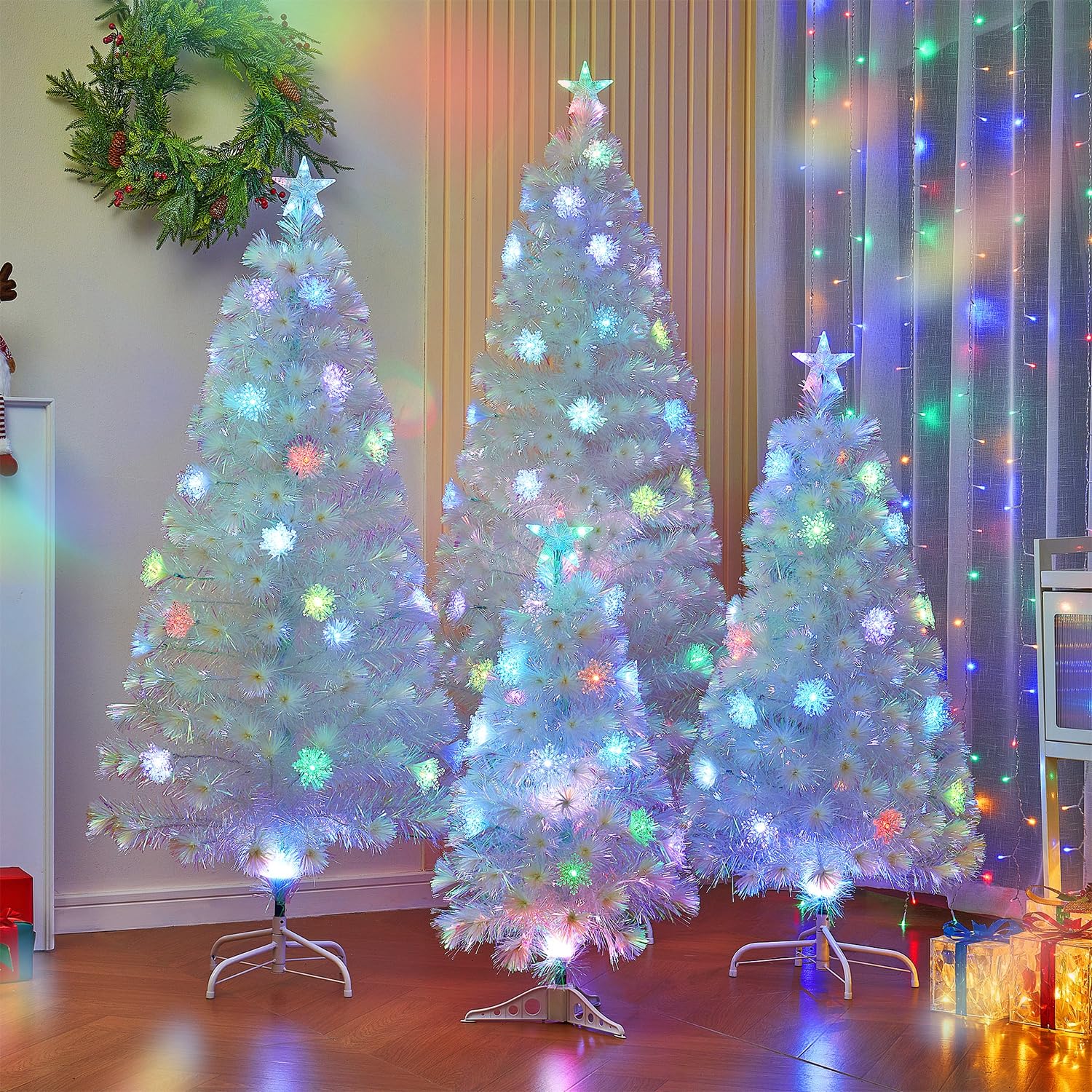 Foto 7 pulgar | Árbol De Navidad Artificial Juegoal De 6 Pies Preiluminado Con Luces Led - Venta Internacional.