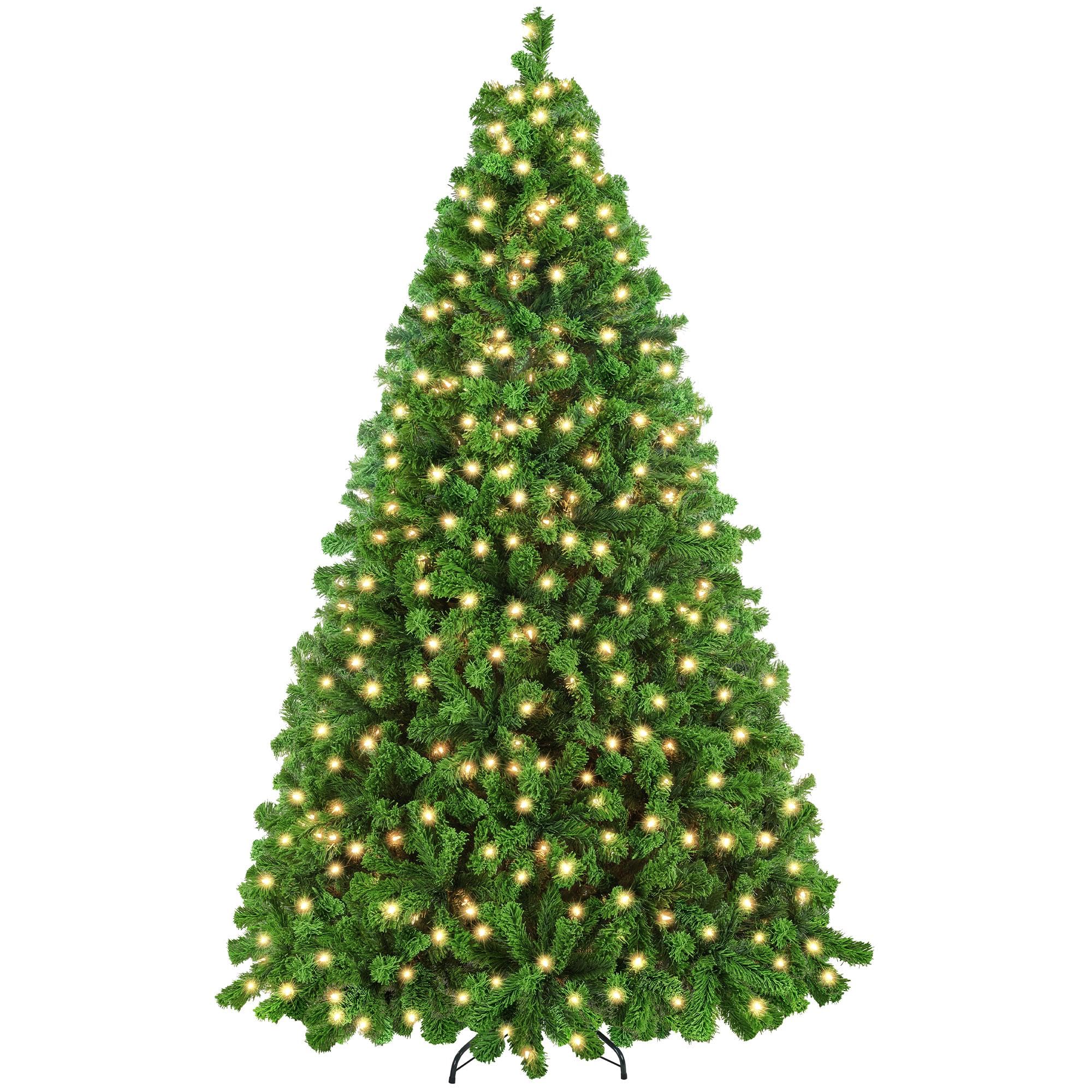 Foto 2 pulgar | Árbol De Navidad Yaheetech De 7.5 Pies Con 550 Luces Blancas Cálidas - Venta Internacional.