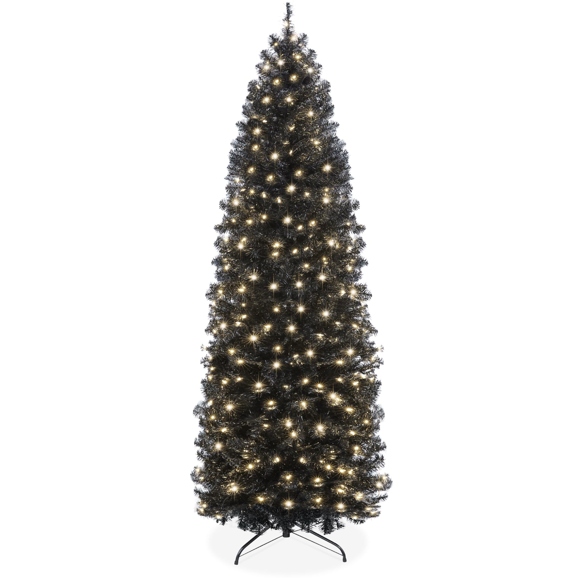 Árbol De Navidad Best Choice Products, 12 Pies, Preiluminado, Negro - Venta Internacional. $10,154