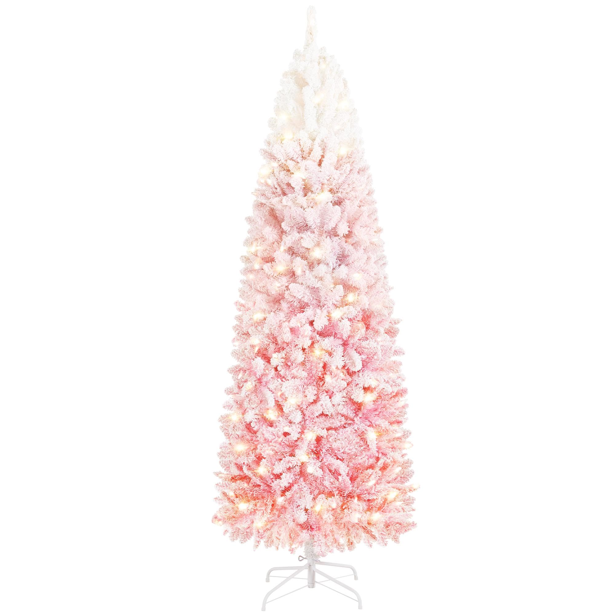 Foto 1 | Lápiz Preiluminado Con Forma De Nieve Yaheetech Con Forma De Árbol De Navidad De 6 Pies - Venta Internacional.
