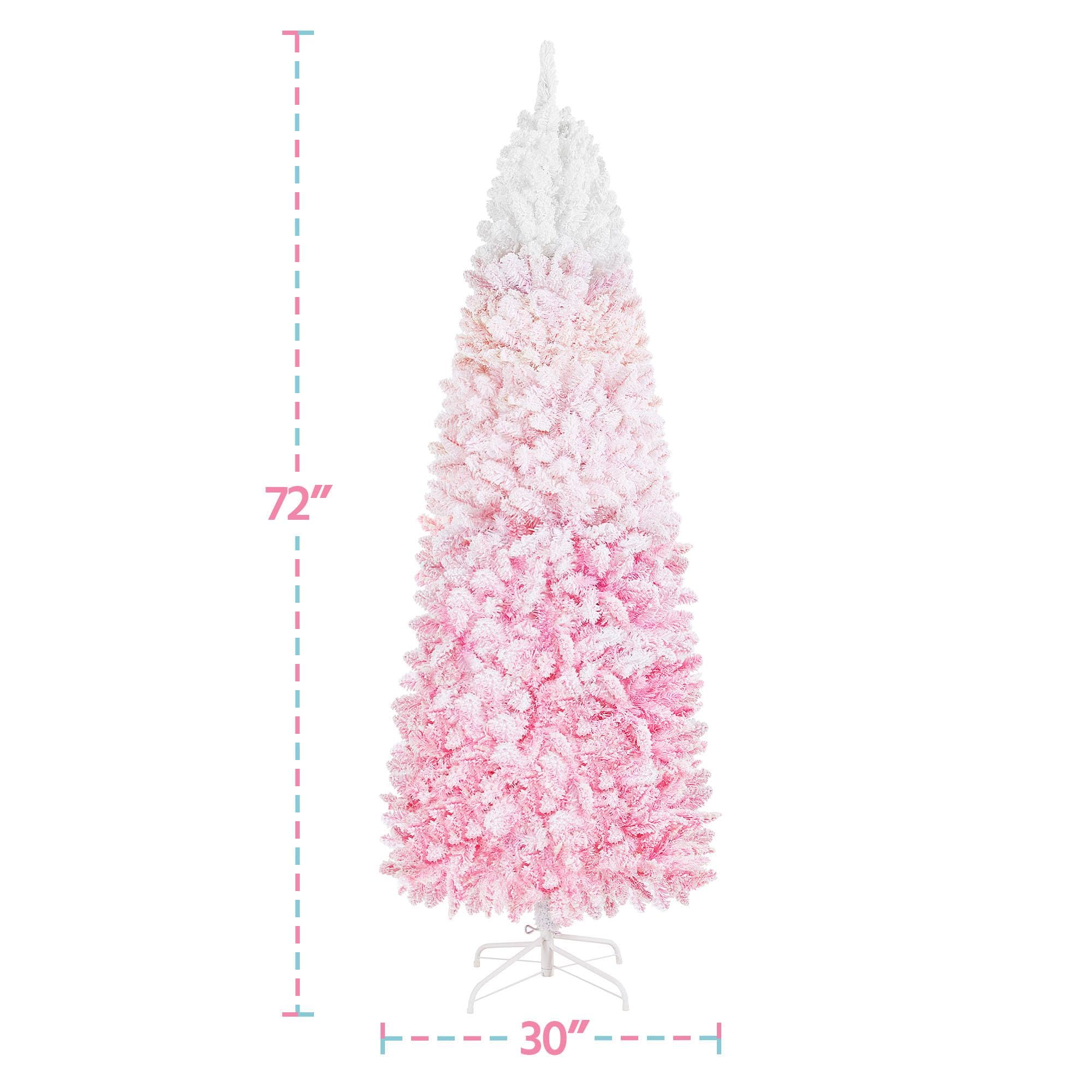 Foto 5 pulgar | Lápiz Preiluminado Con Forma De Nieve Yaheetech Con Forma De Árbol De Navidad De 6 Pies - Venta Internacional.