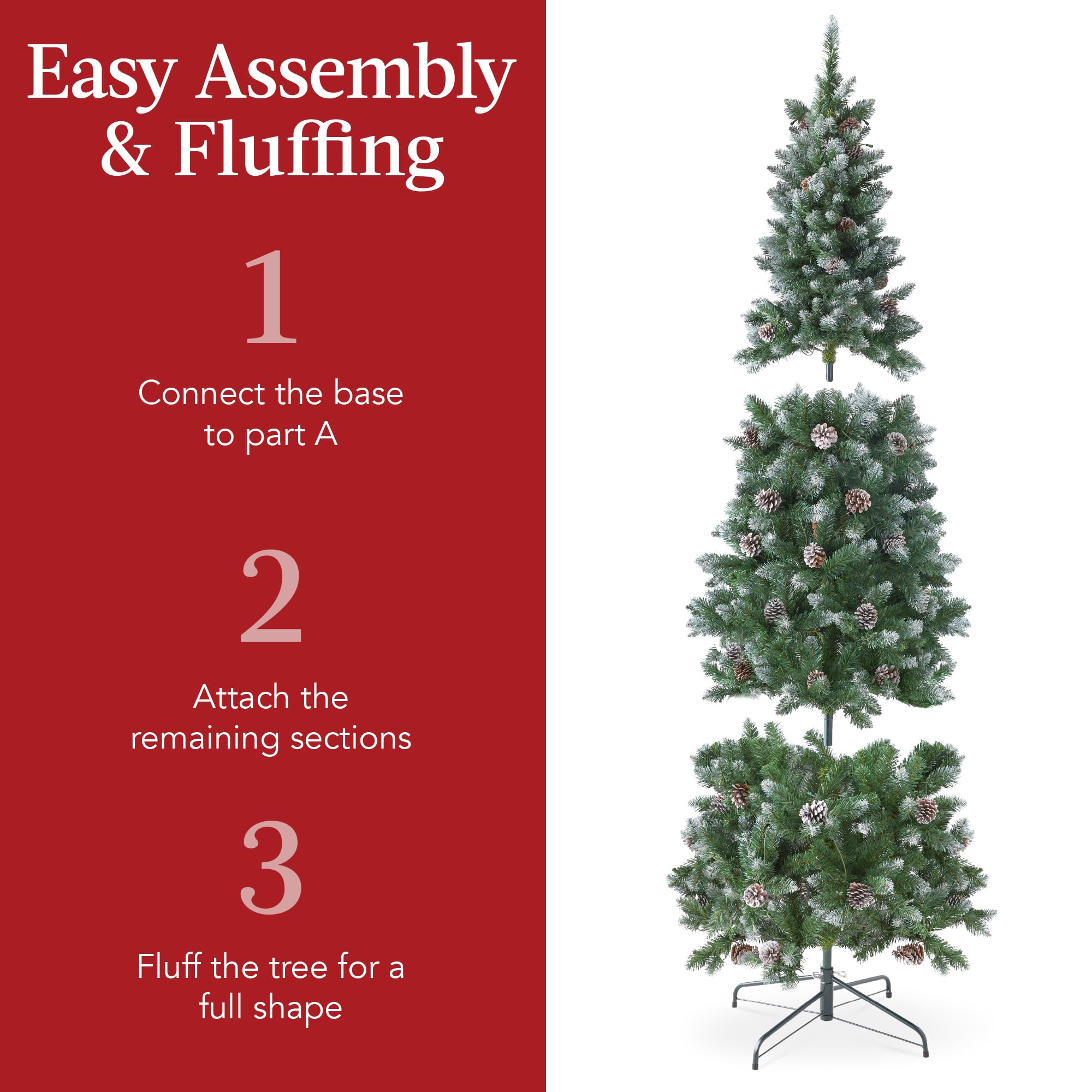 Foto 7 pulgar | Lápiz Preiluminado Christmas Tree Best Choice Products De 6 Pies - Venta Internacional.