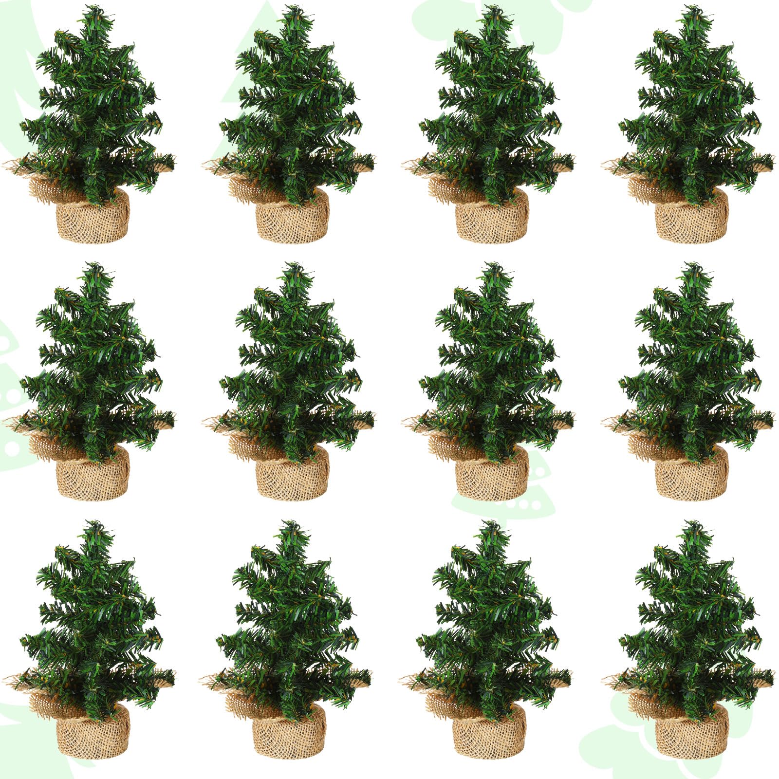 Foto 1 | Minicarrador Artificial De Mesa Para Árbol De Navidad De 15 Cm Con Base - Venta Internacional.