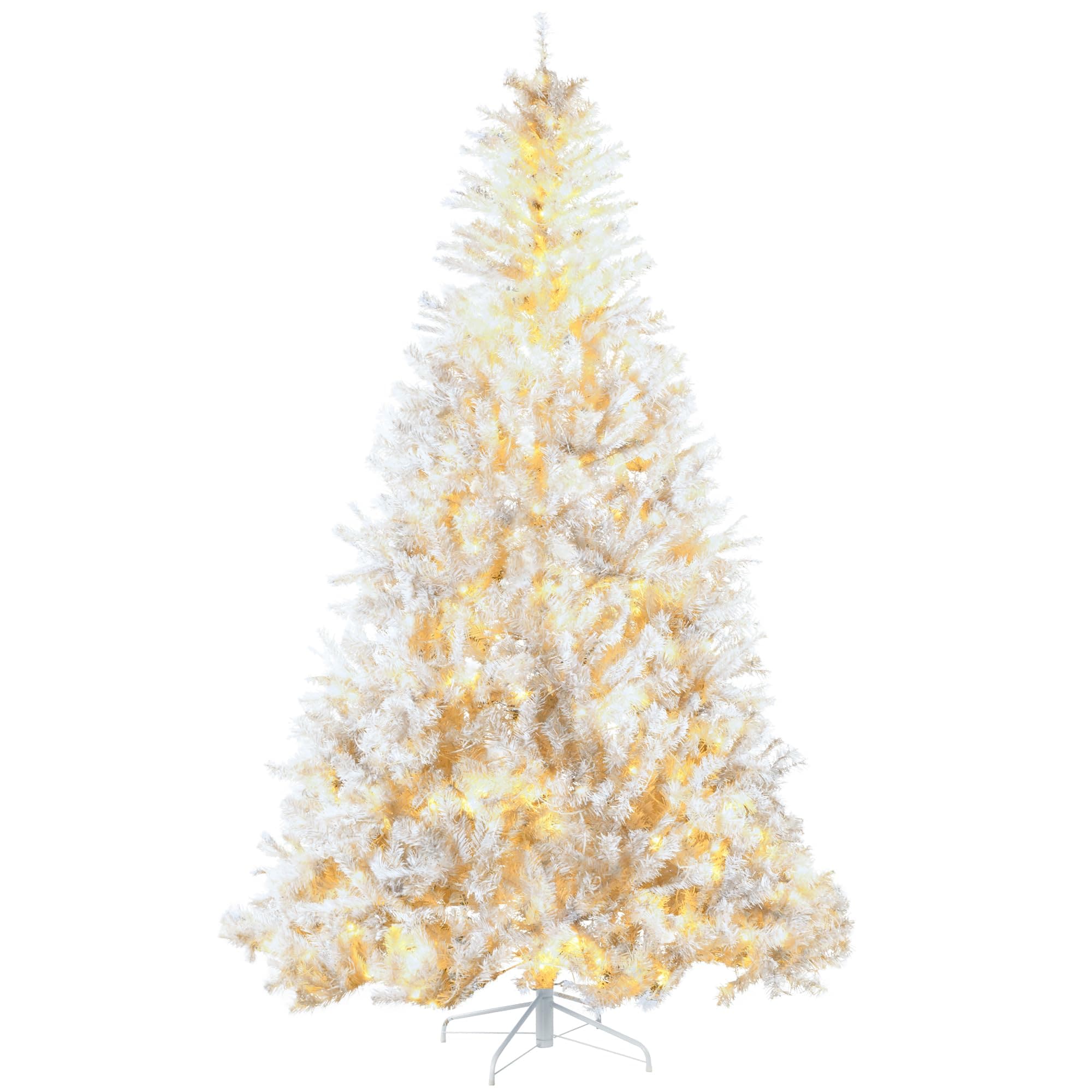 Árbol De Navidad Homcom De 7.5 Pies Con 1518 Ramas Y 500 Luces Led - Venta Internacional. $6,124