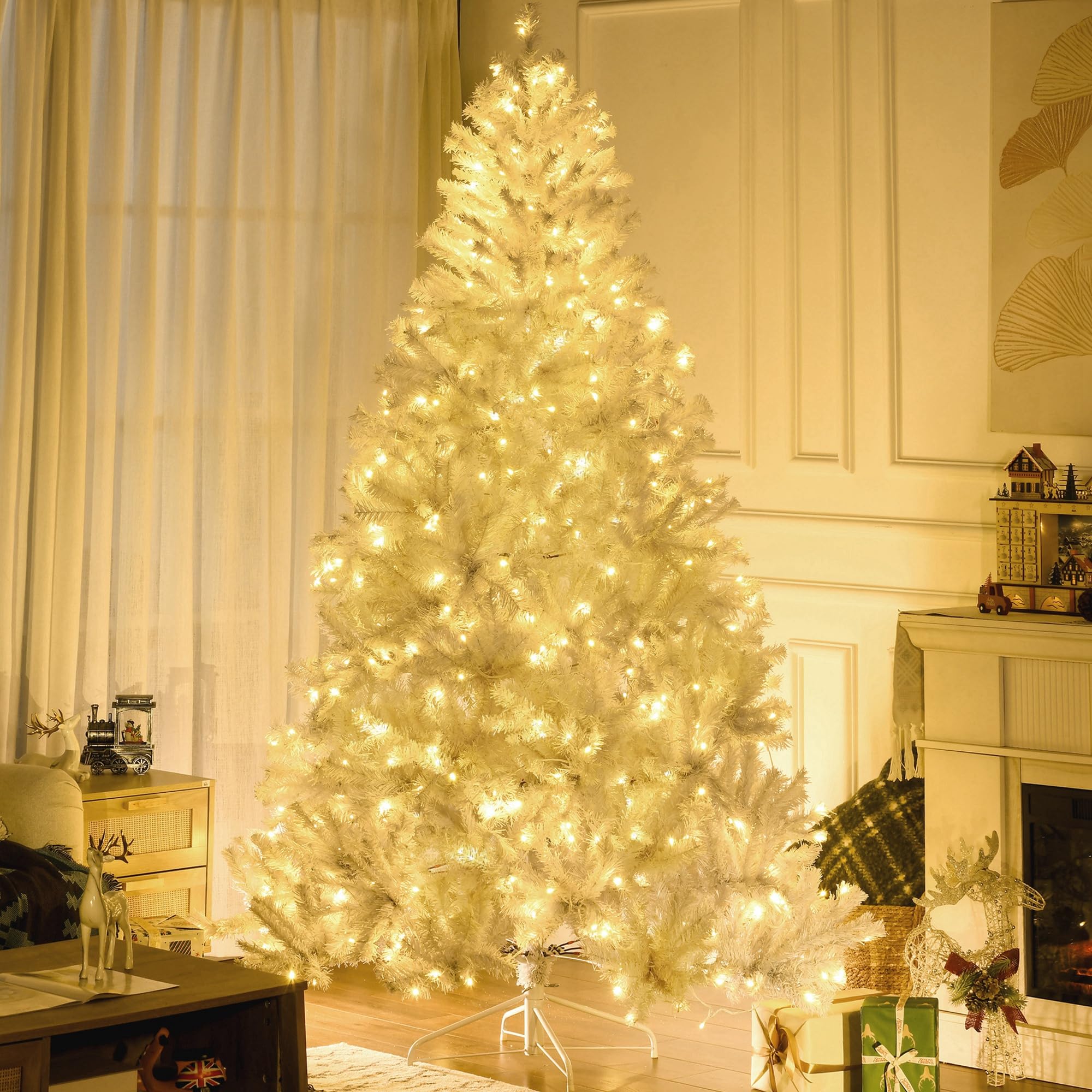 Foto 3 pulgar | Árbol De Navidad Homcom De 7.5 Pies Con 1518 Ramas Y 500 Luces Led - Venta Internacional.