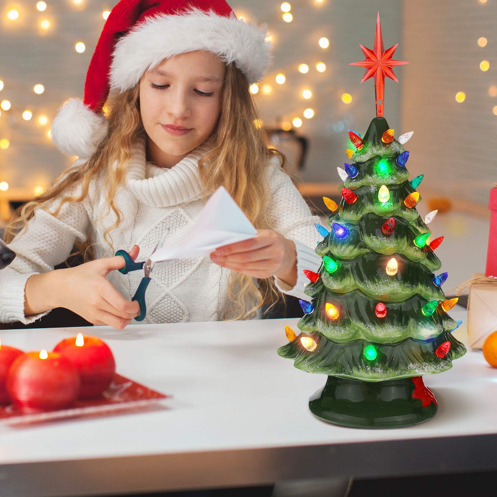 Foto 5 | Luces De Repuesto De Cerámica Para Árbol De Navidad, 147 Unidades, Willbond - Venta Internacional.