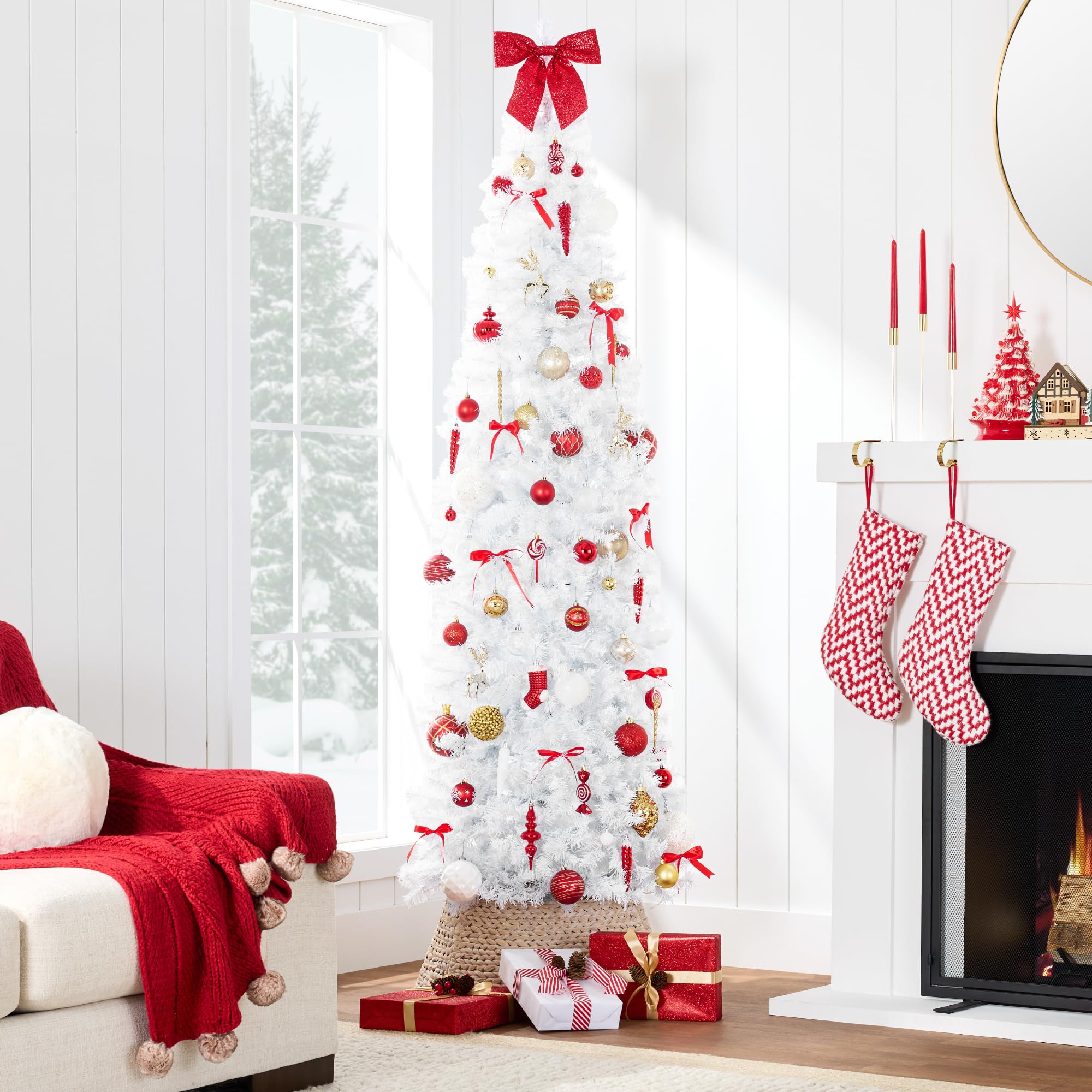 Foto 2 | Lápiz Blanco Christmas Tree Best Choice Products, 2,3 M - Venta Internacional.