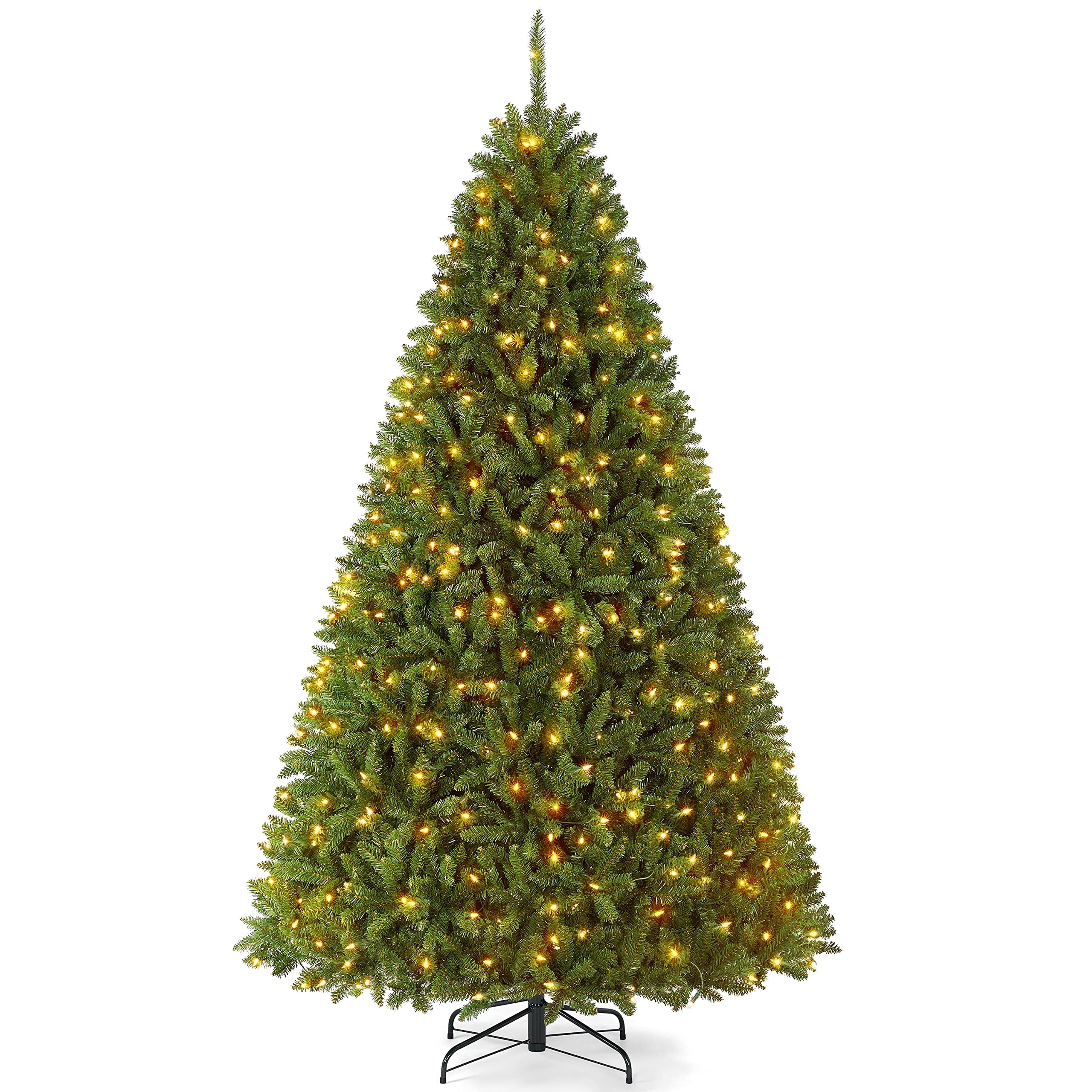 Árbol De Navidad Yaheetech Premium, Preiluminado, Douglas, Abeto Completo, 7.5 Pies - Venta Internacional. $8,693