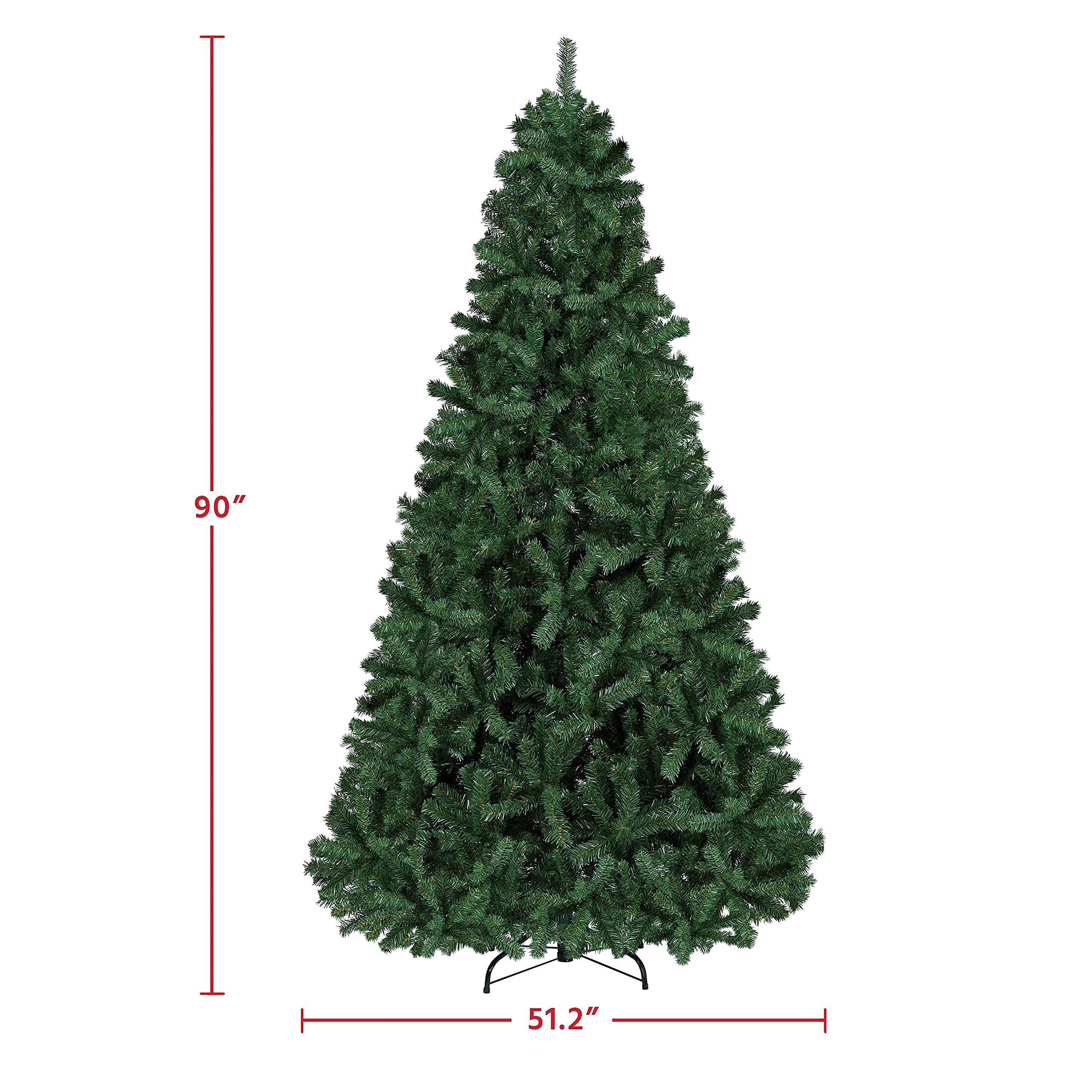 Foto 7 pulgar | Árbol De Navidad Yaheetech De 2,3 M De Abeto Con 1346 Puntas De Rama - Venta Internacional.