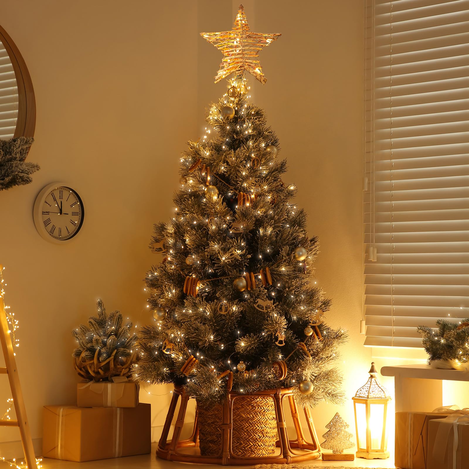 Foto 6 pulgar | Decoración De Ratán Brightown 3d Con Forma De Estrella De Navidad Con Luces - Venta Internacional.