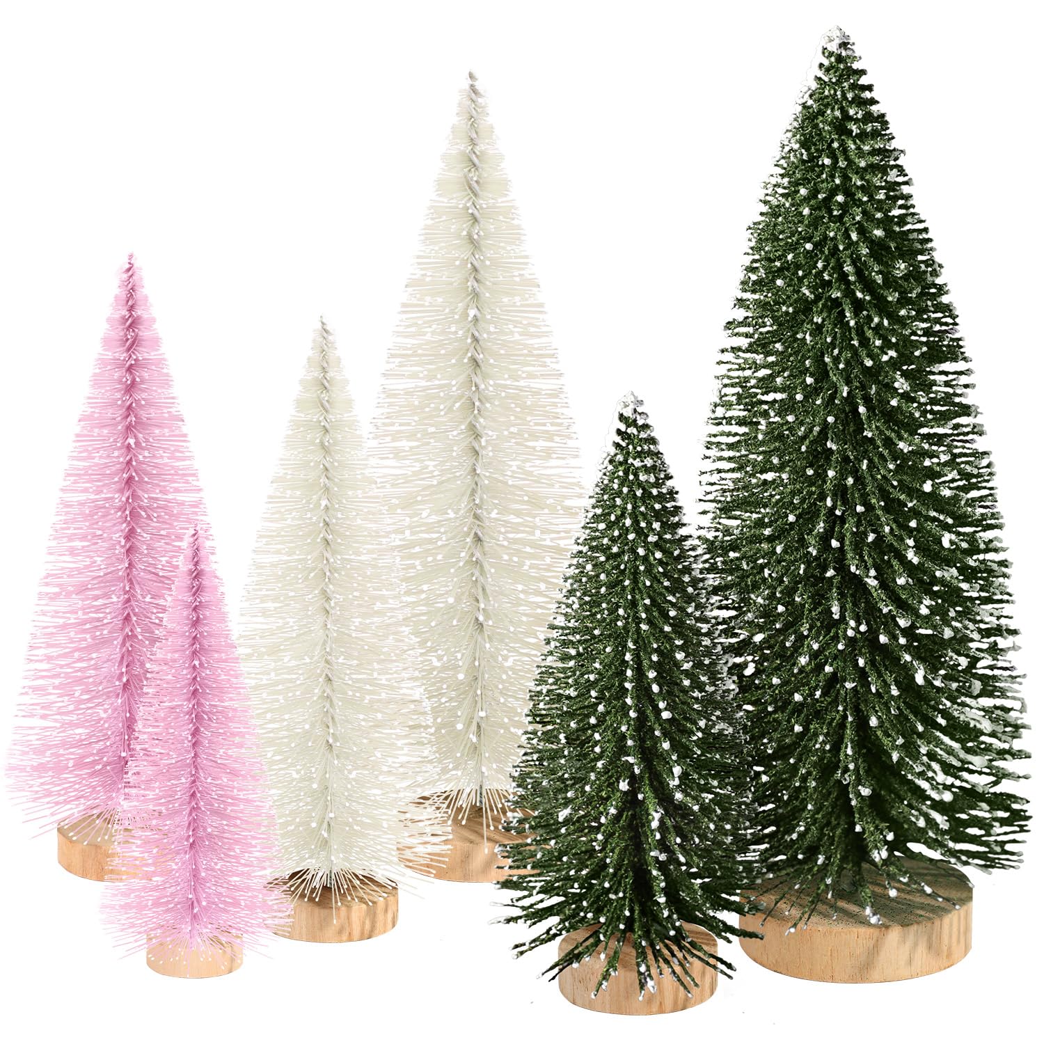 Miniárboles De Navidad Para Decoración Navideña, 6 Unidades, Kpx, Con 4 Tamaños - Venta Internacional. $475