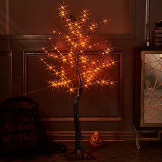 Foto 2 | Halloween Tree Fudios Iluminado En Negro Con 150 Led Naranjas De 4 Pies - Venta Internacional.