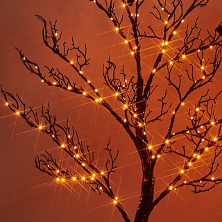 Foto 3 | Halloween Tree Fudios Iluminado En Negro Con 150 Led Naranjas De 4 Pies - Venta Internacional.