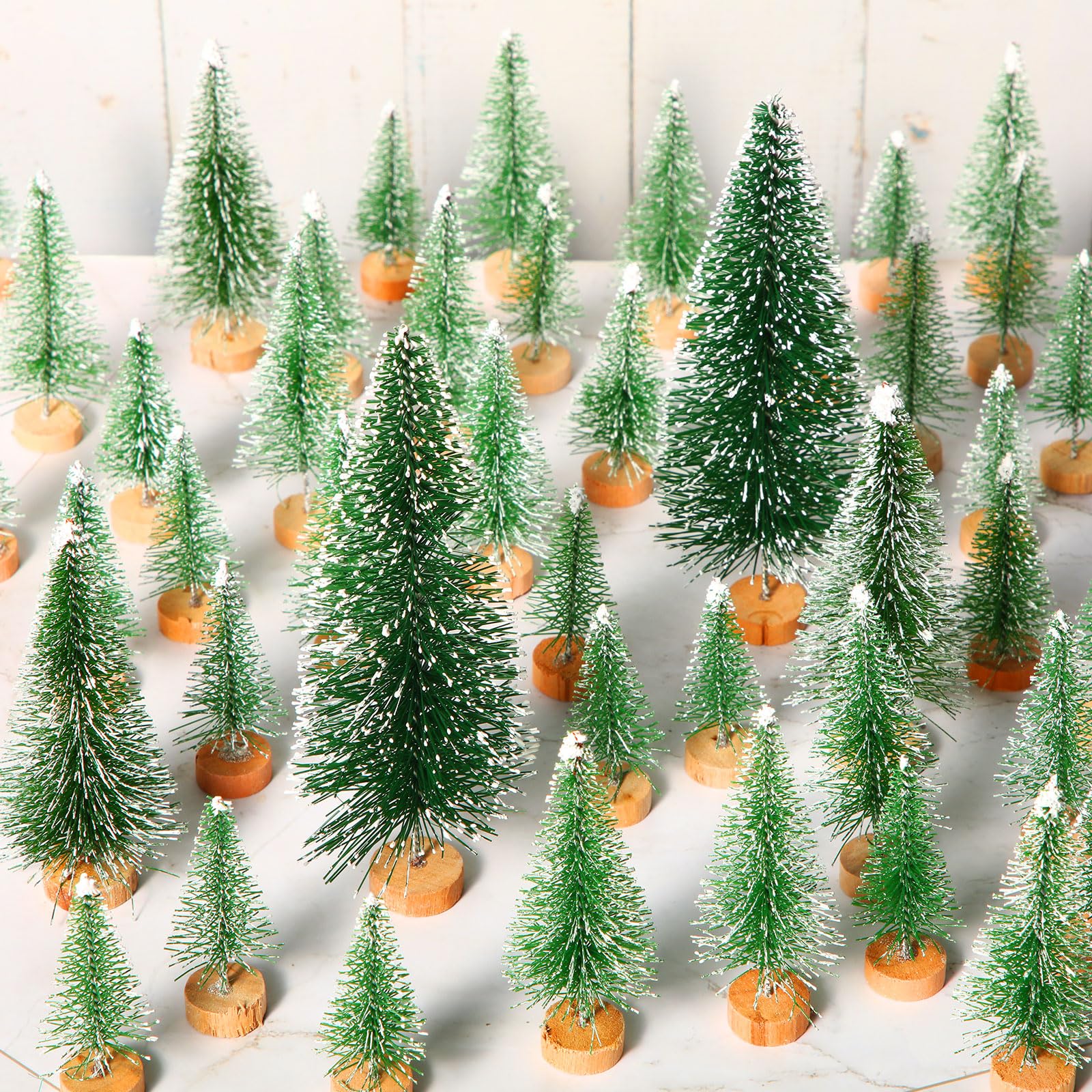 Árbol De Navidad Satinior Artificial Mini Con Base De Madera X60 - Venta Internacional. $607
