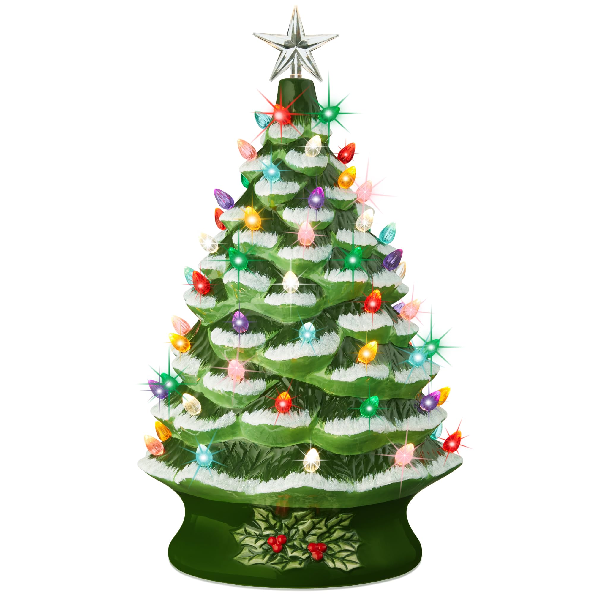 Foto 1 | Árbol De Navidad De Cerámica Best Choice Products De 24 Pulgadas Con 74 Bombillas - Venta Internacional.