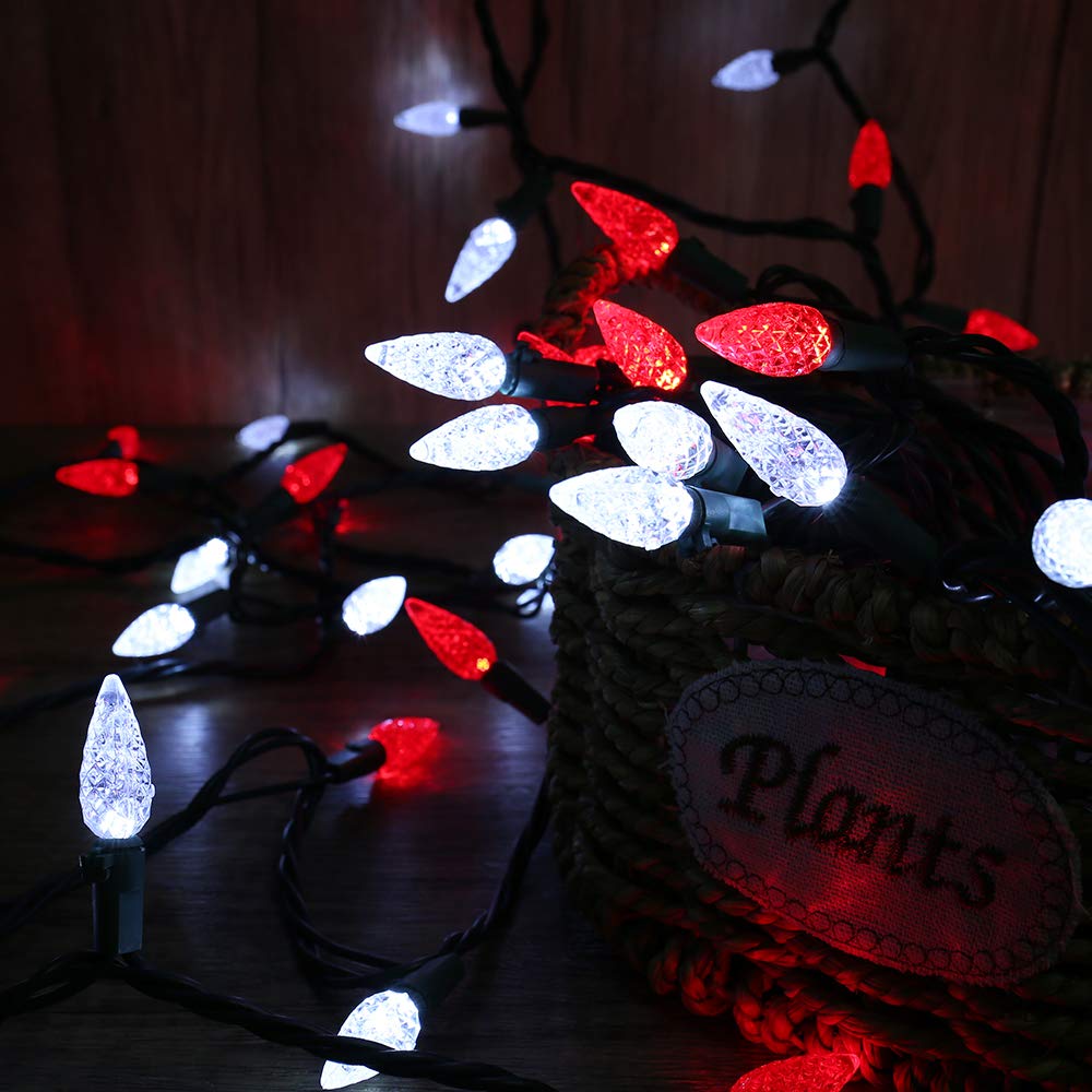 Foto 3 pulgar | Luces Led Navideñas Brizled, Paquete De 2 Unidades, 10 M, 100 Rojas Y Blancas C5 - Venta Internacional.