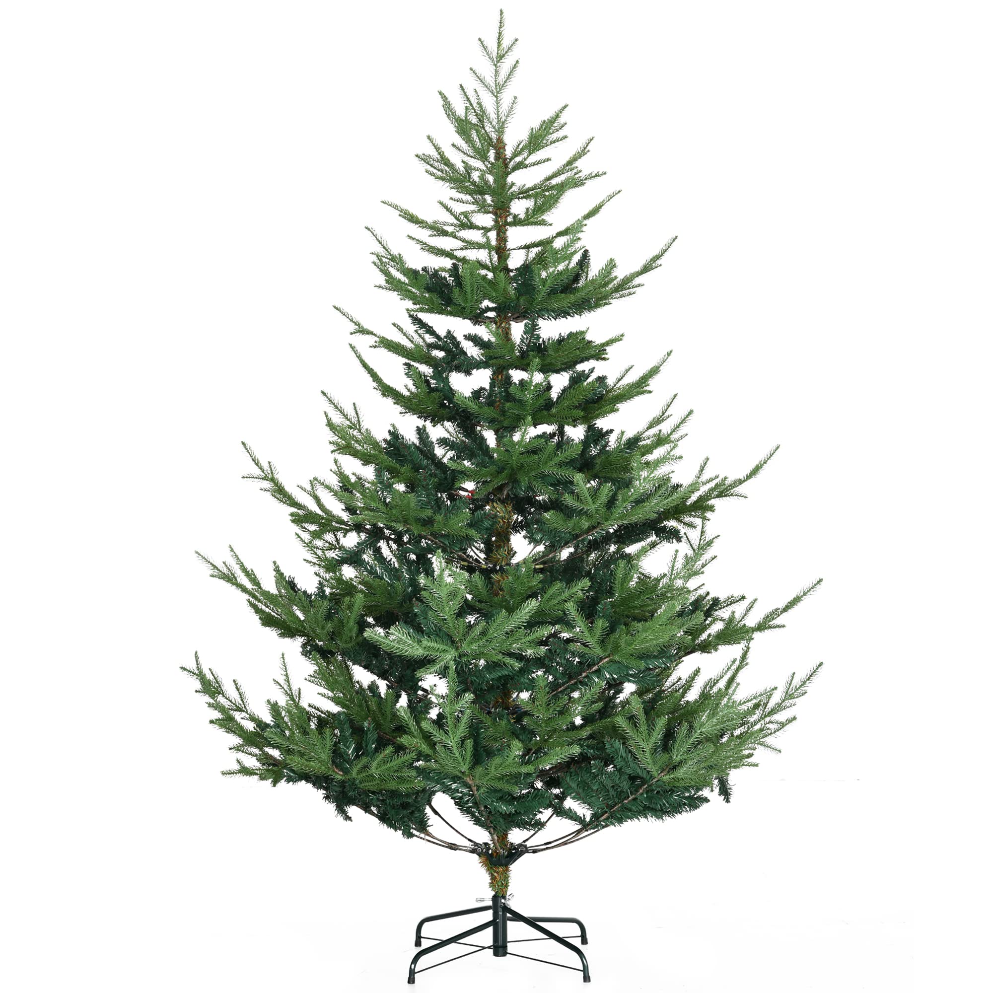 Árbol De Navidad Homcom De Pino De 6 Pies Con 795 Ramas Y Base De Acero - Venta Internacional. $4,711