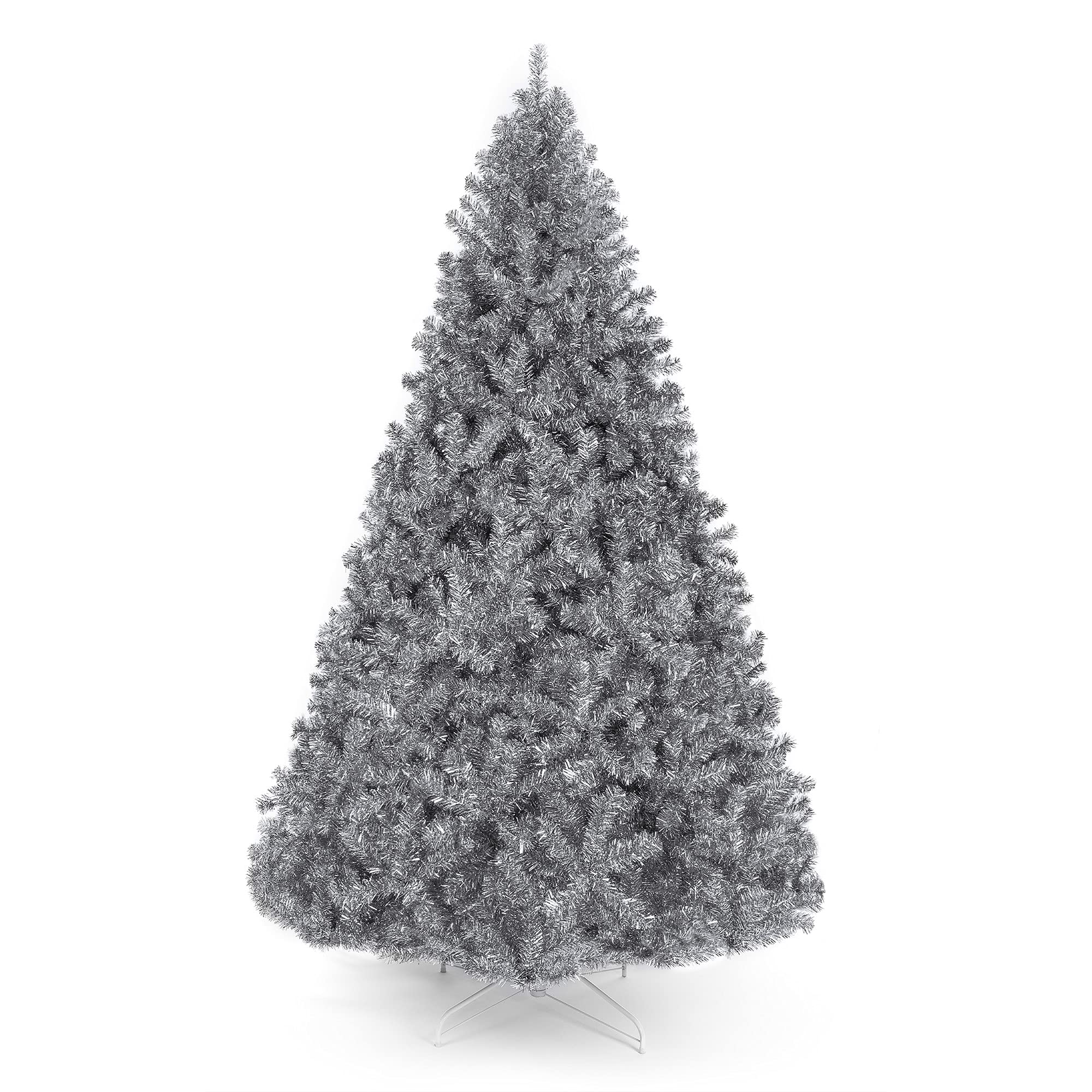 Foto 2 pulgar | Árbol De Navidad Best Choice Products, Oropel Plateado, 7.5 Pies - Venta Internacional.
