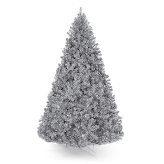 Foto 1 | Árbol De Navidad Best Choice Products, Oropel Plateado, 7.5 Pies - Venta Internacional.
