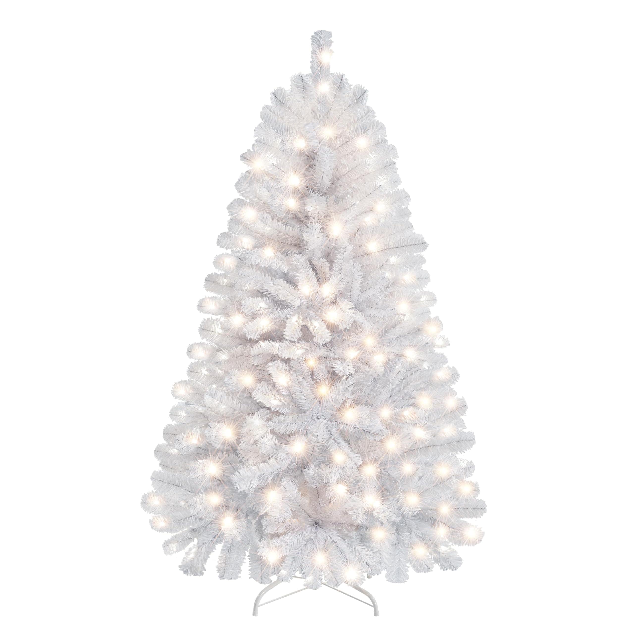 Árbol De Navidad Yaheetech, Abeto Preiluminado, 1,4 M, Con 150 Luces - Venta Internacional. $2,250