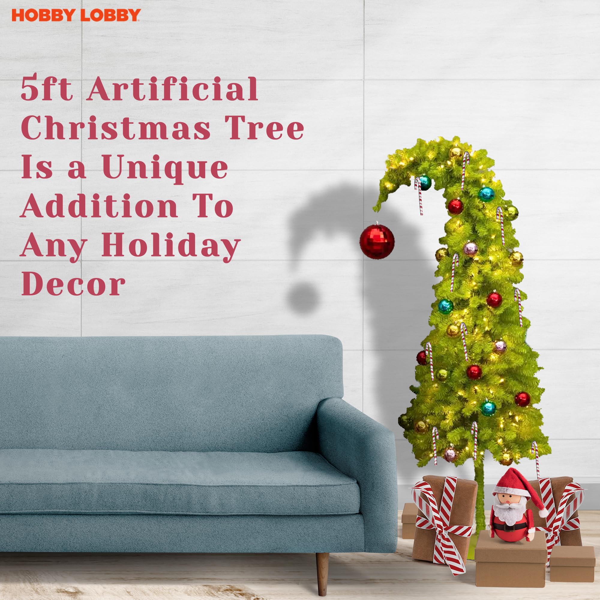 Foto 7 pulgar | Lobby Christmas Tree Hobby De 5 Pies Con Soporte Y Luces Led - Venta Internacional.
