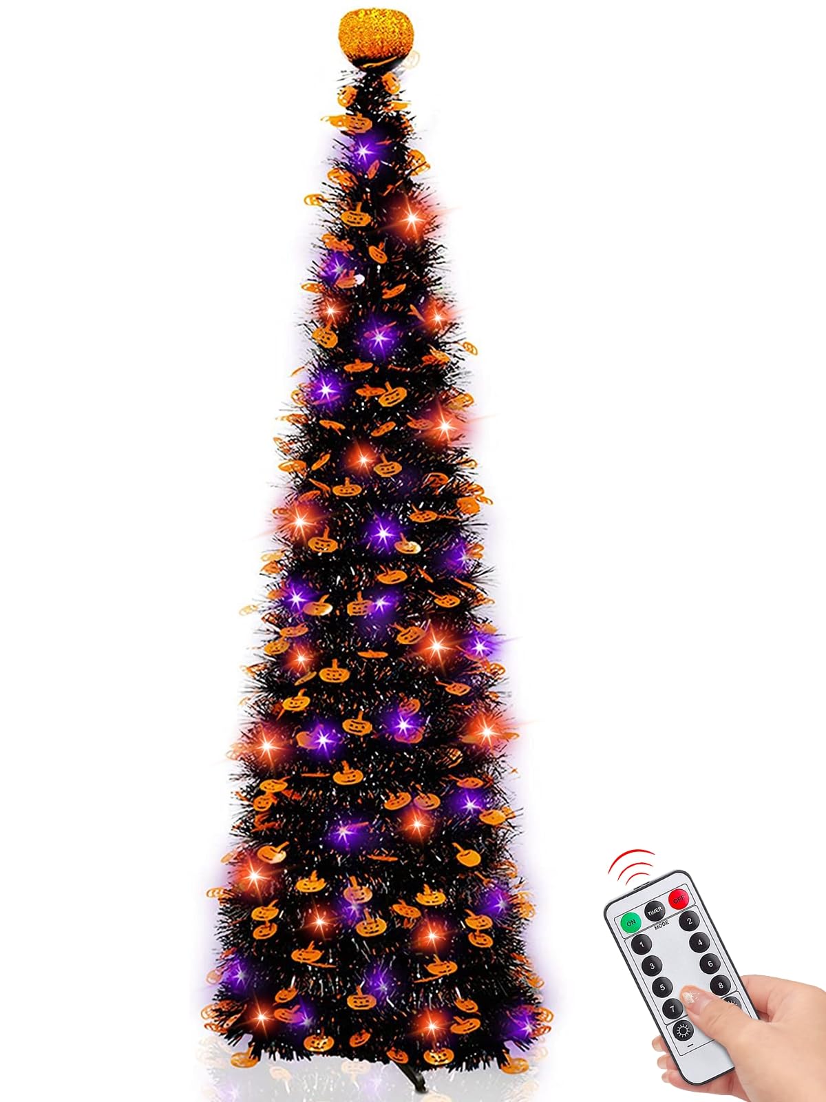 [árbol De Navidad] Árbol De Halloween Turnmeon De 6 Pies Y 60 Led - Venta Internacional. $1,042