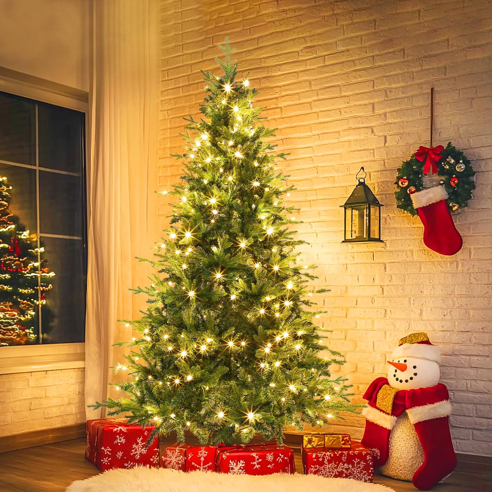 Foto 2 | Árbol De Navidad Turnmeon Prelit Fraser Fir De 6 Pies Con 300 Led - Venta Internacional.